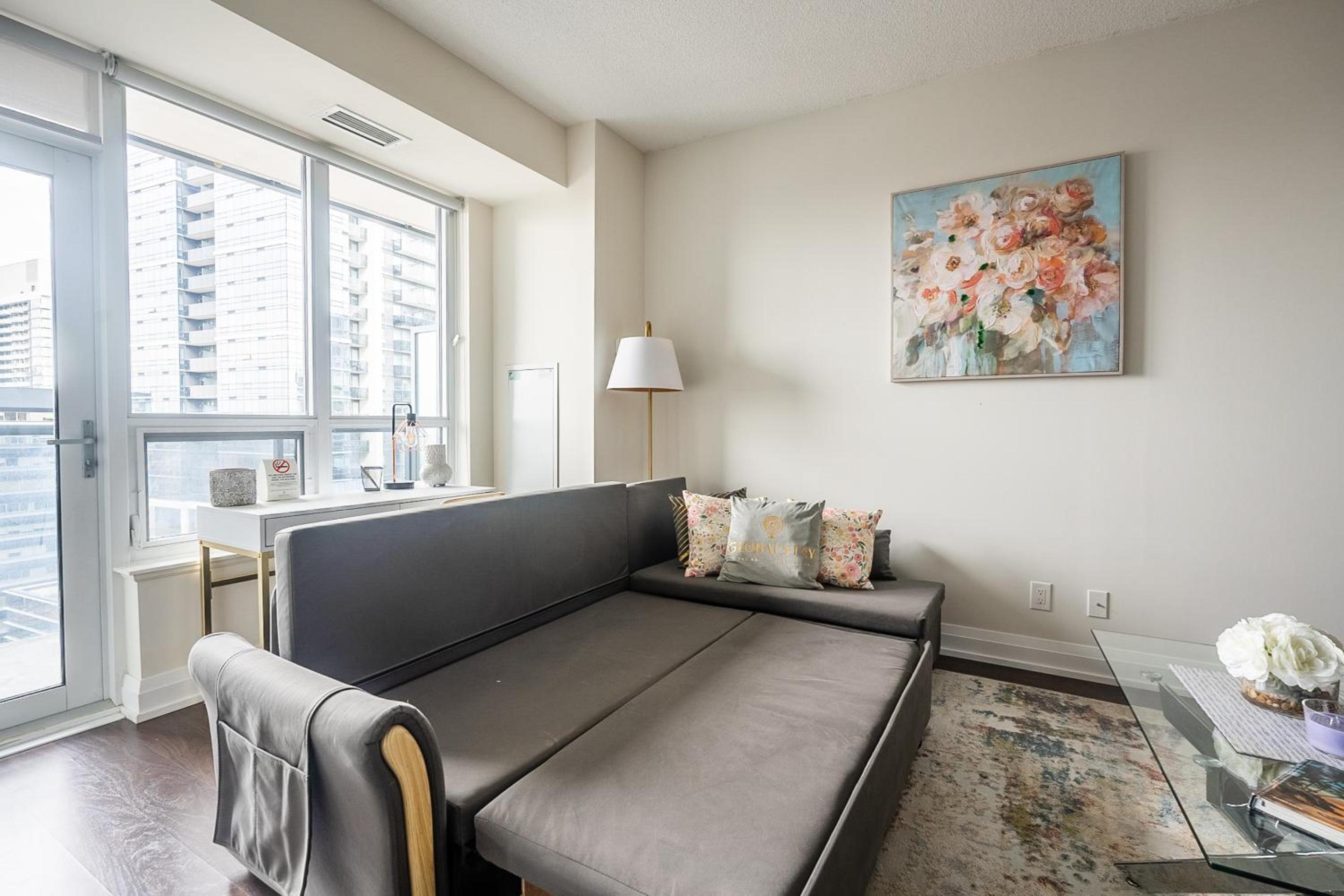 Elegance In peonies 23 Floor 1Br Free parking