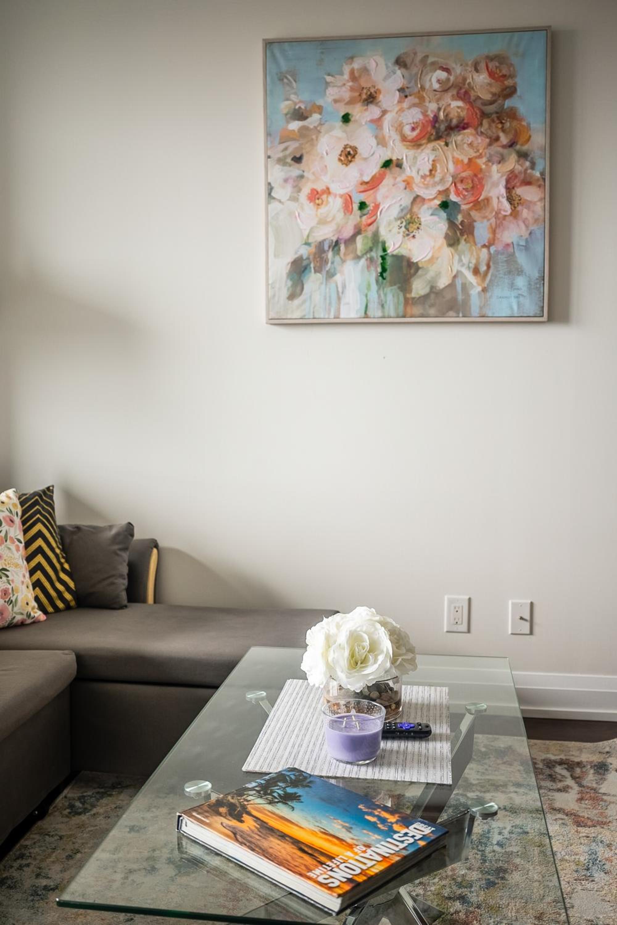 Elegance In peonies 23 Floor 1Br Free parking