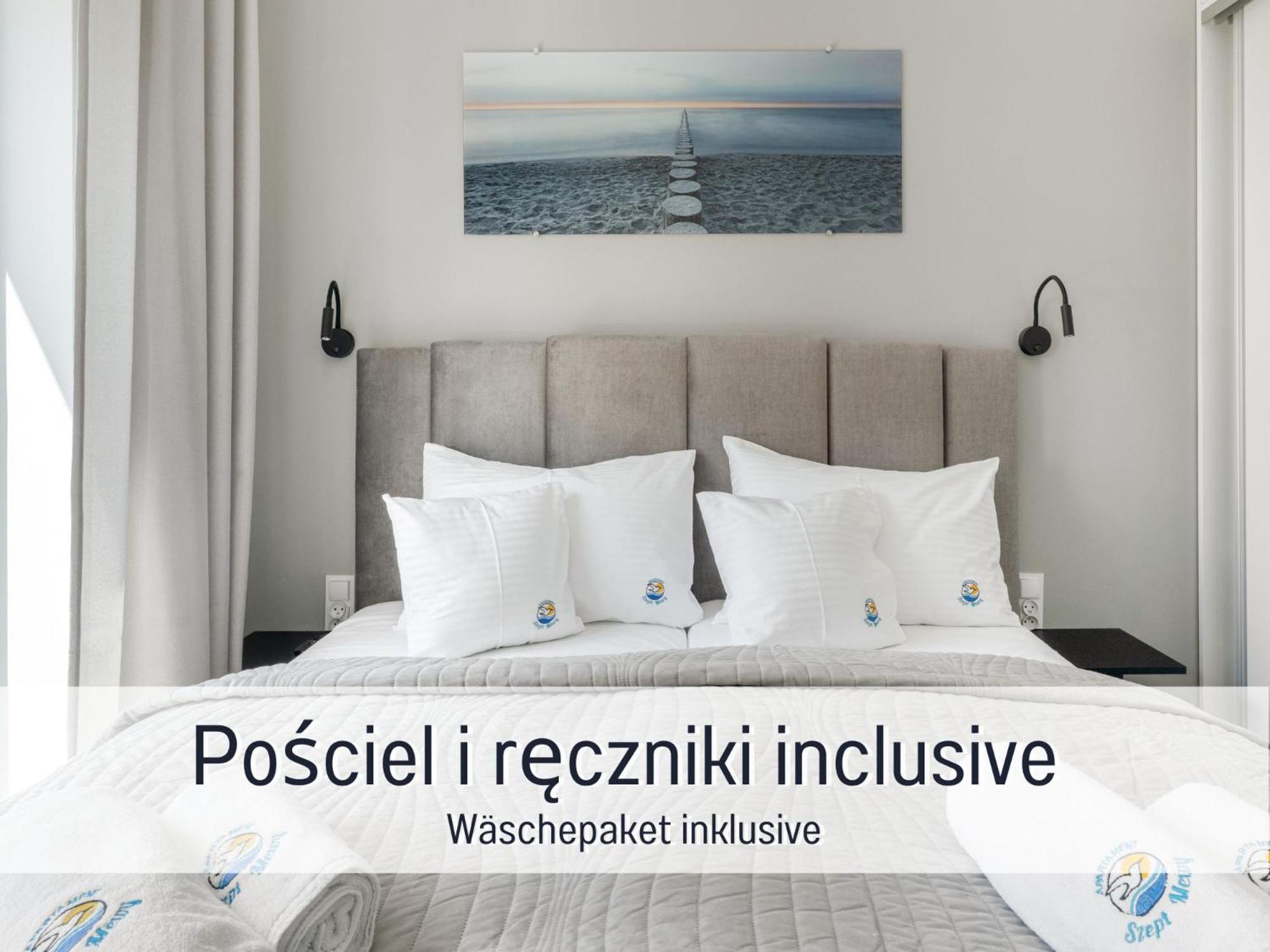 Apartament Design Szept Mewy z balkonem i zestawem plażowym - Niechorze