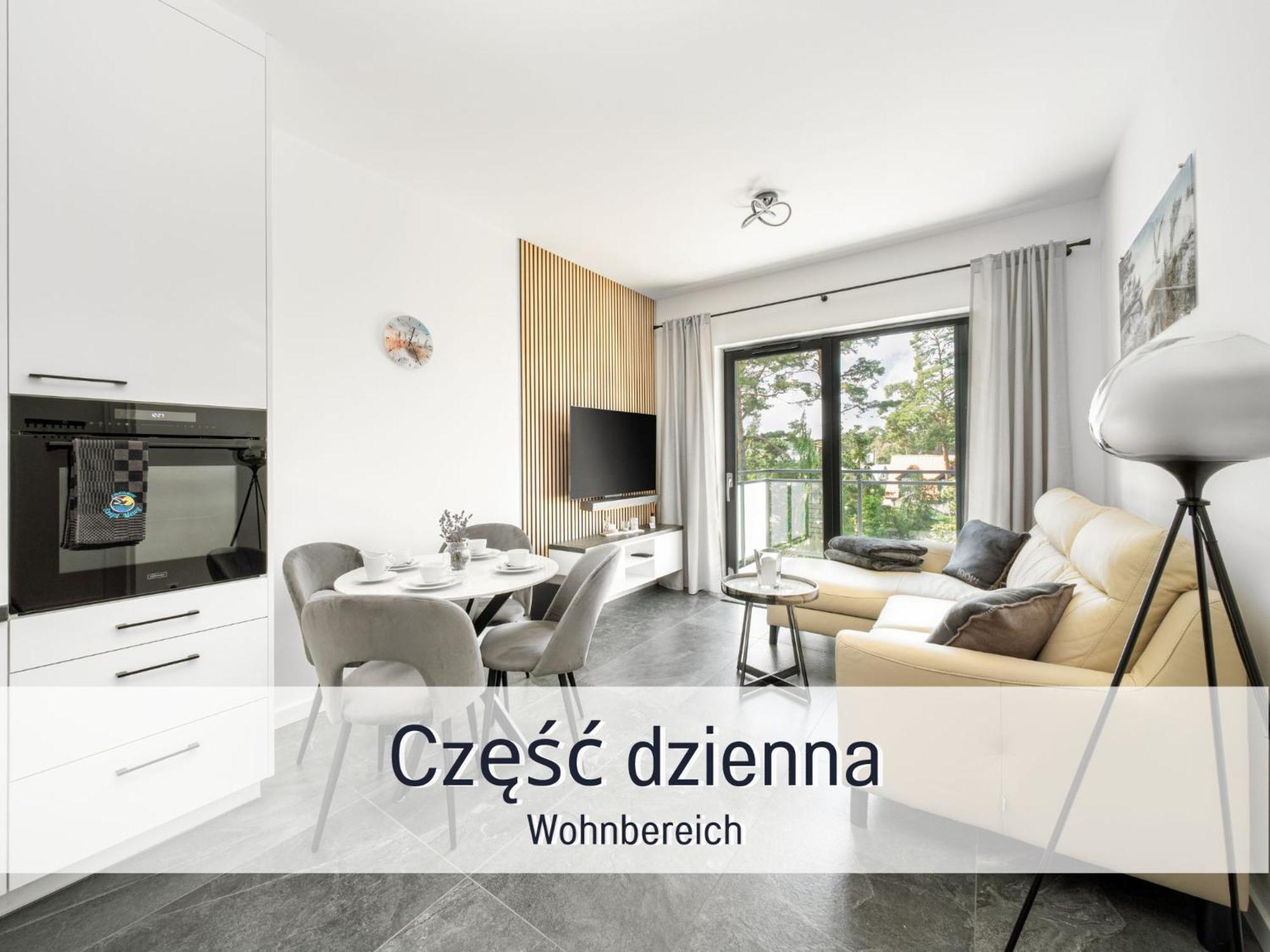 Apartament Design Szept Mewy z balkonem i zestawem plażowym - Niechorze