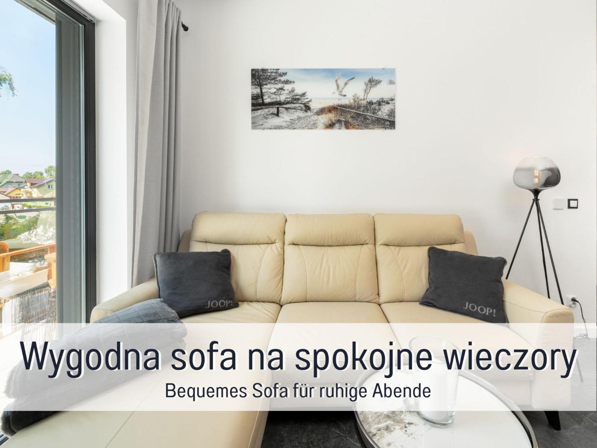 Apartament Design Szept Mewy z balkonem i zestawem plażowym - Niechorze