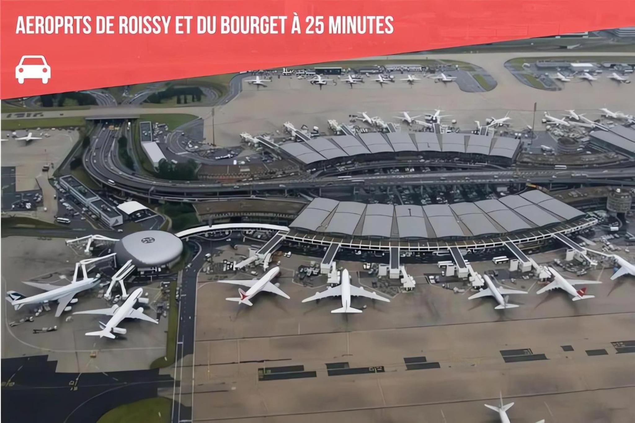 Maison entière pour 6 personnes avec parking proche Roissy CDG et Le Bourget