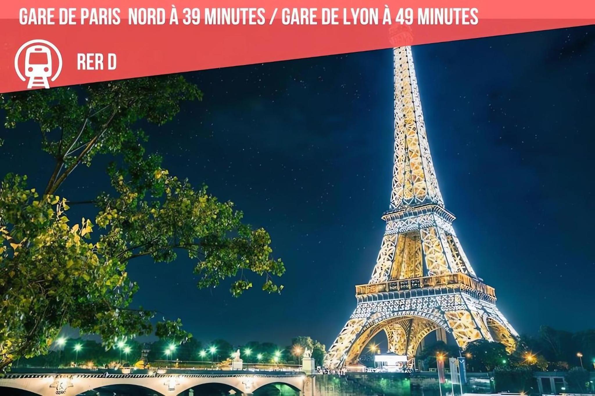 Maison entière pour 6 personnes avec parking proche Roissy CDG et Le Bourget