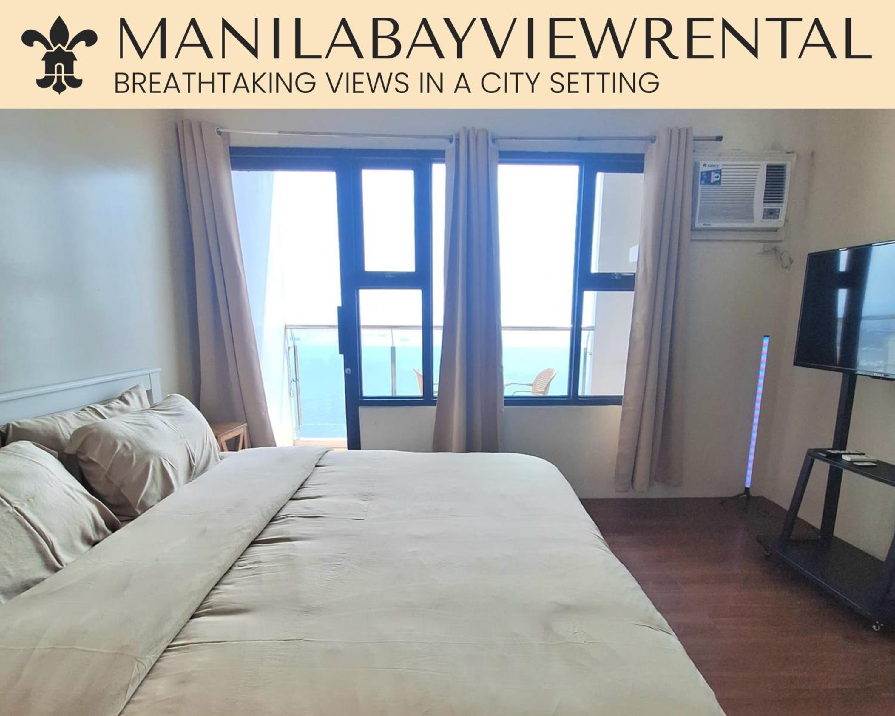 STAYLUXIA BOUTIQUE HOTEL MANILABAYVIEW - 1-5 BR Luxury and Superior Condos with, Balcony, Pool, Netflix & Gym- Housekeeping Available -