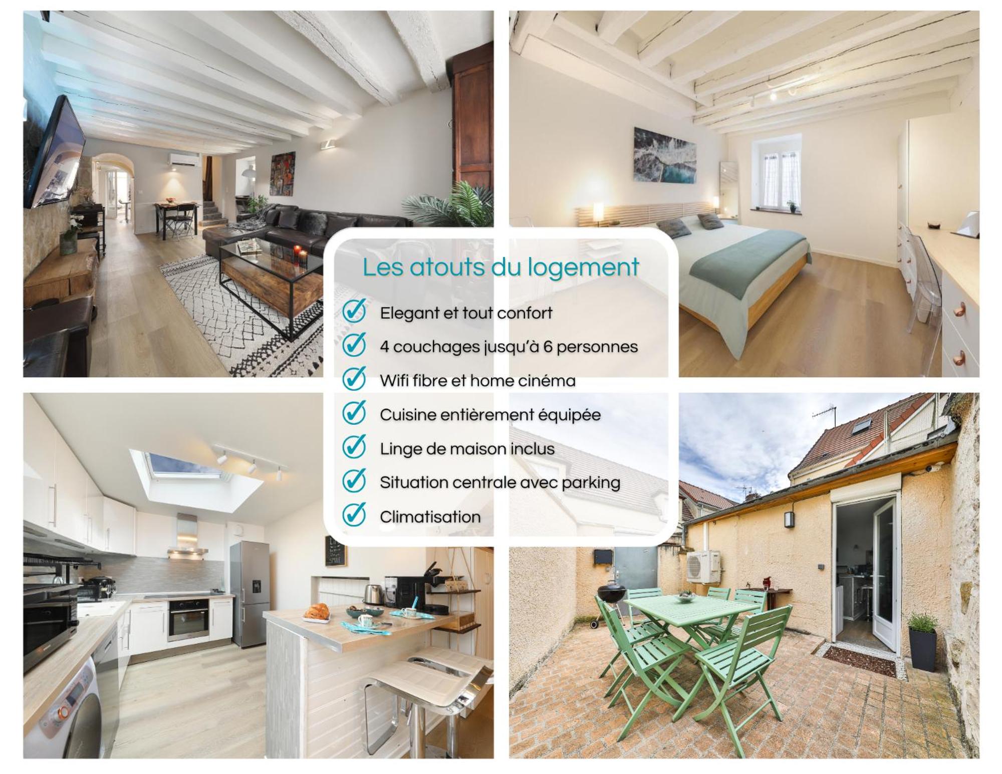 Maison entière pour 6 personnes avec parking proche Roissy CDG et Le Bourget