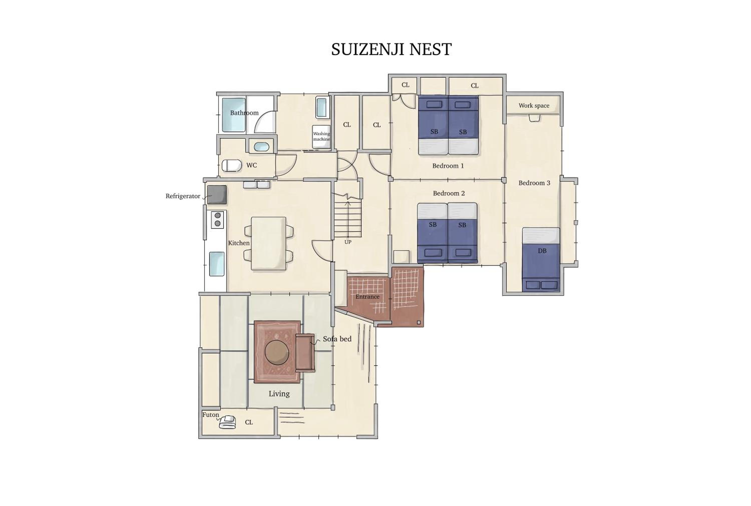 Suizenj Nest-水前寺の静寂に佇む和風一軒家 和の趣に包まれる貸切宿 熊本城まで車で20分 水前寺駅から車で3分
