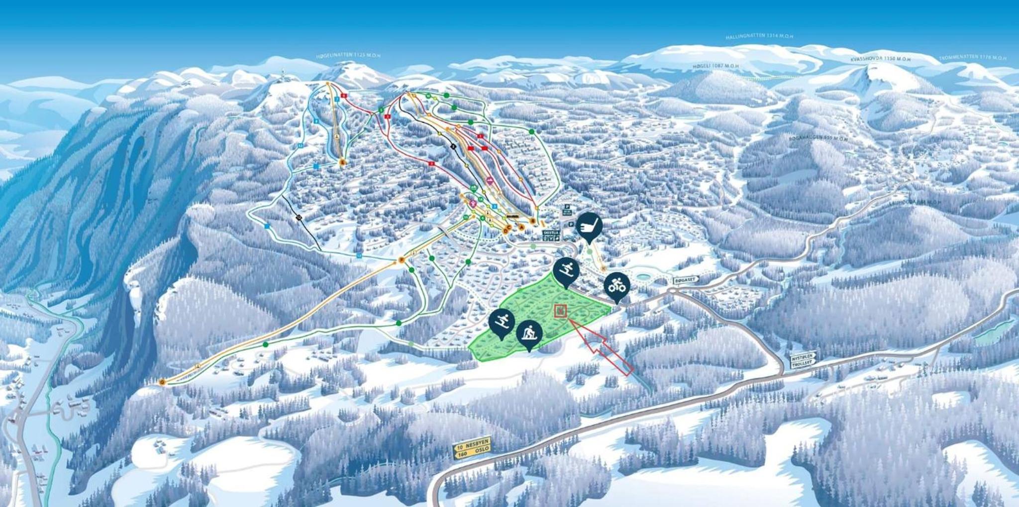 Skogsbu - Stylish, Close to Ski centers and hiking trails
