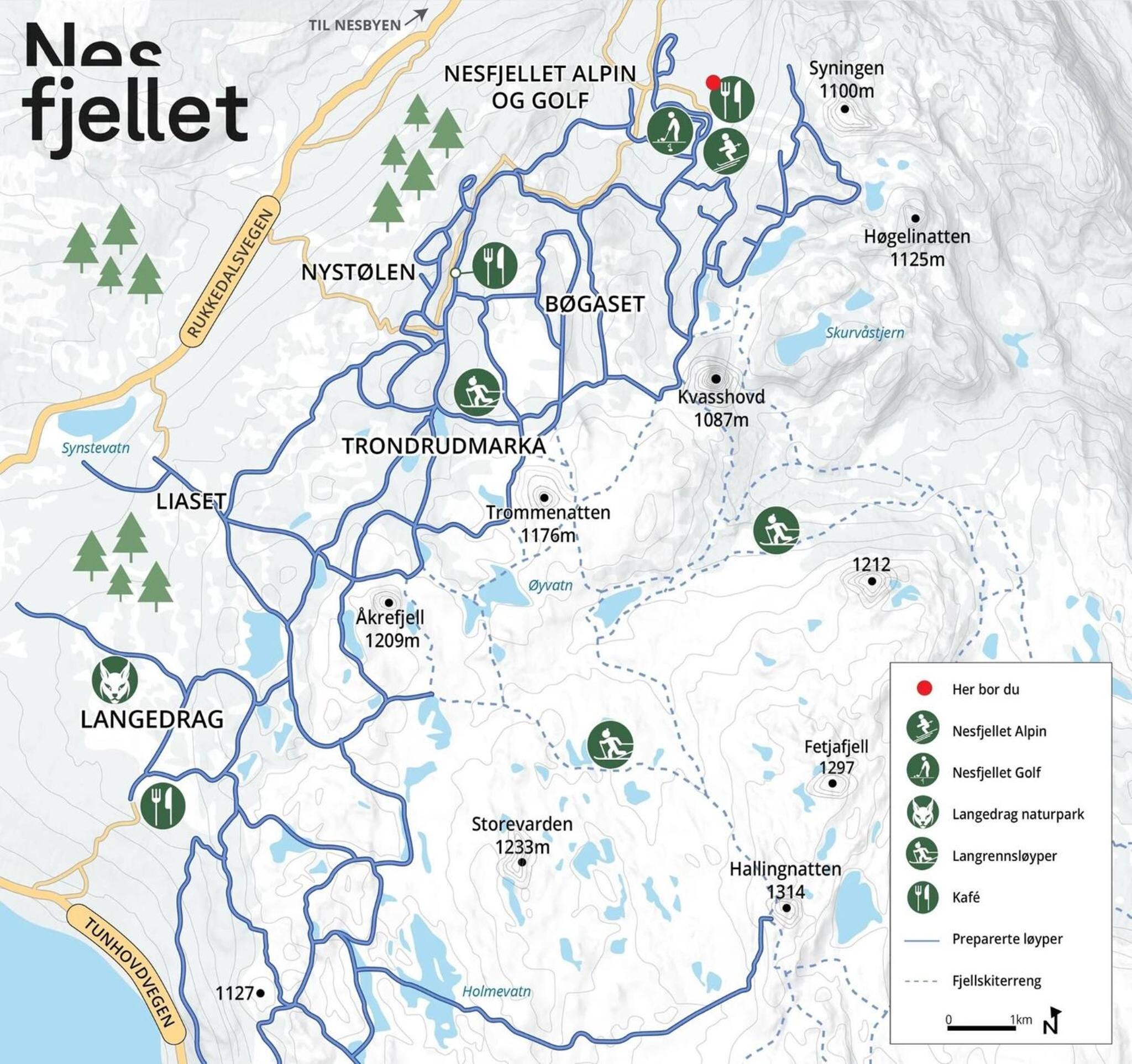 Skogsbu - Stylish, Close to Ski centers and hiking trails