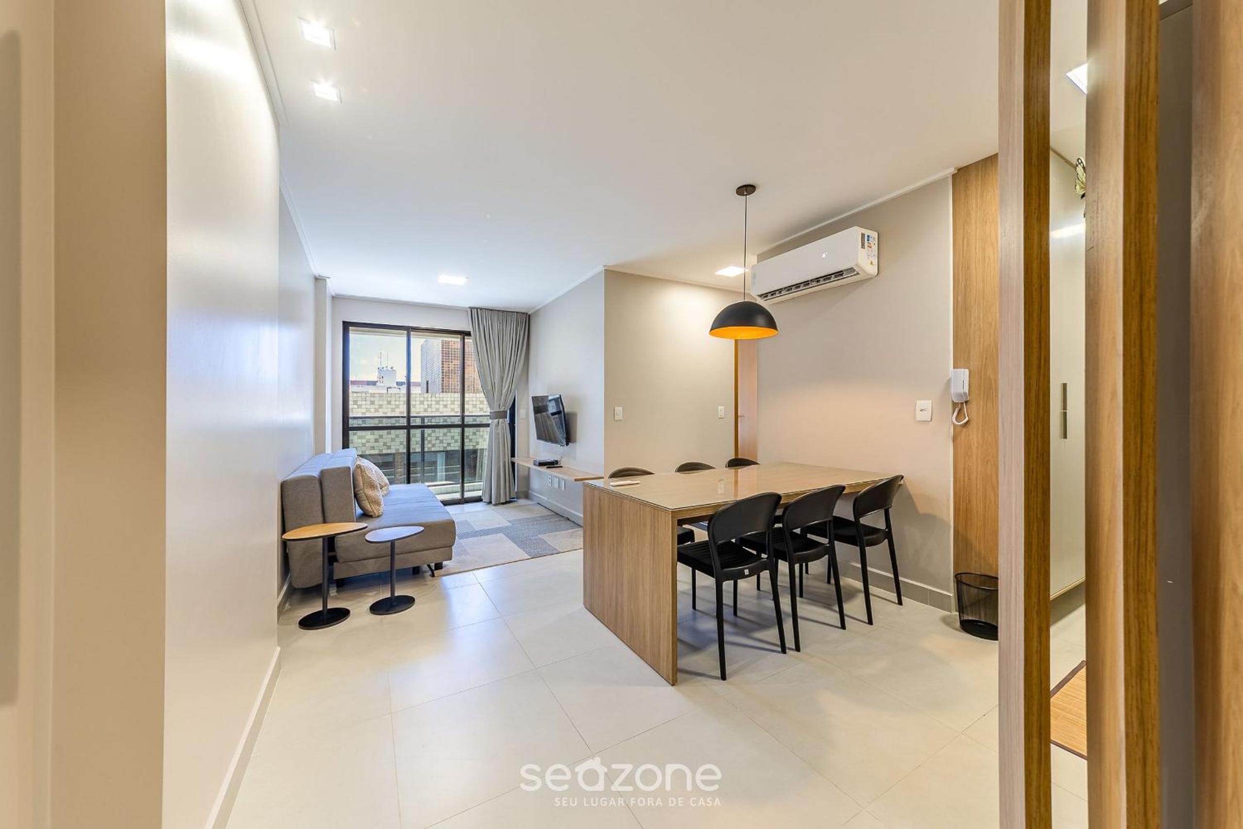 Stay with a pool and gym 350m from the beach in a prime location in Maceió - SLI
