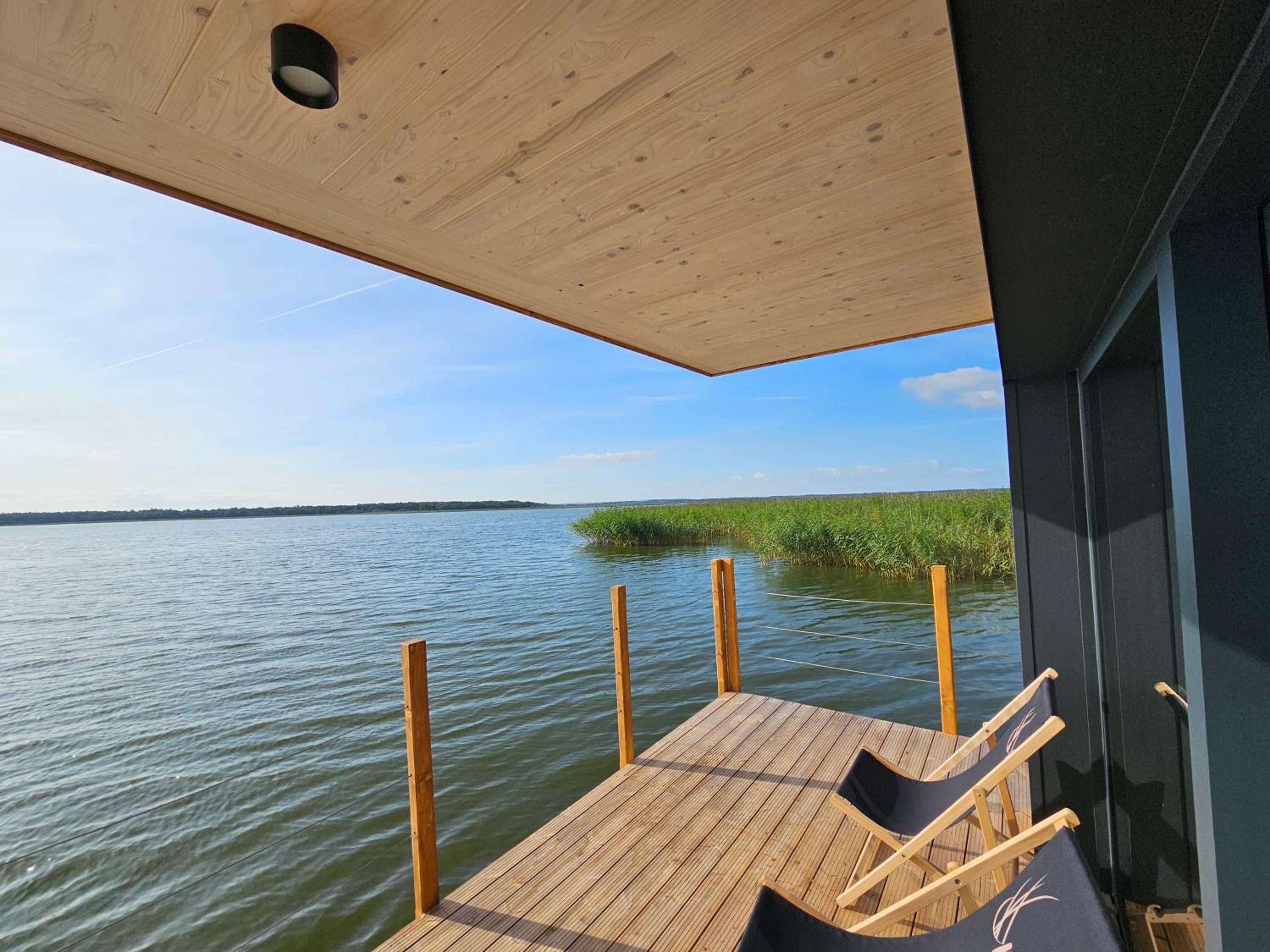 Domki na wodzie, Apartamenty, Houseboat, Jezioro Bukowo, Mierzeja 