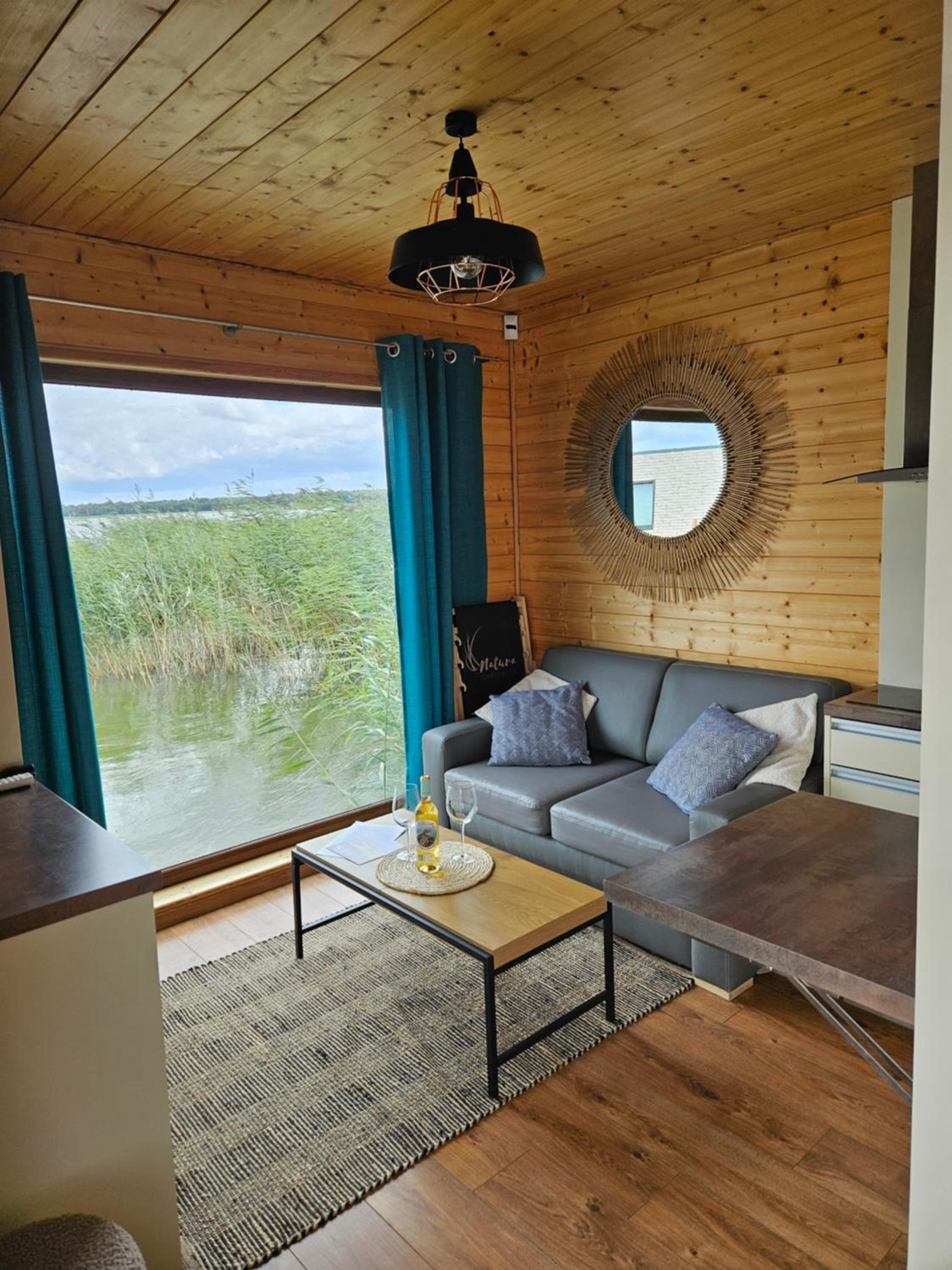 Domki na wodzie, Apartamenty, Houseboat, Jezioro Bukowo, Mierzeja 