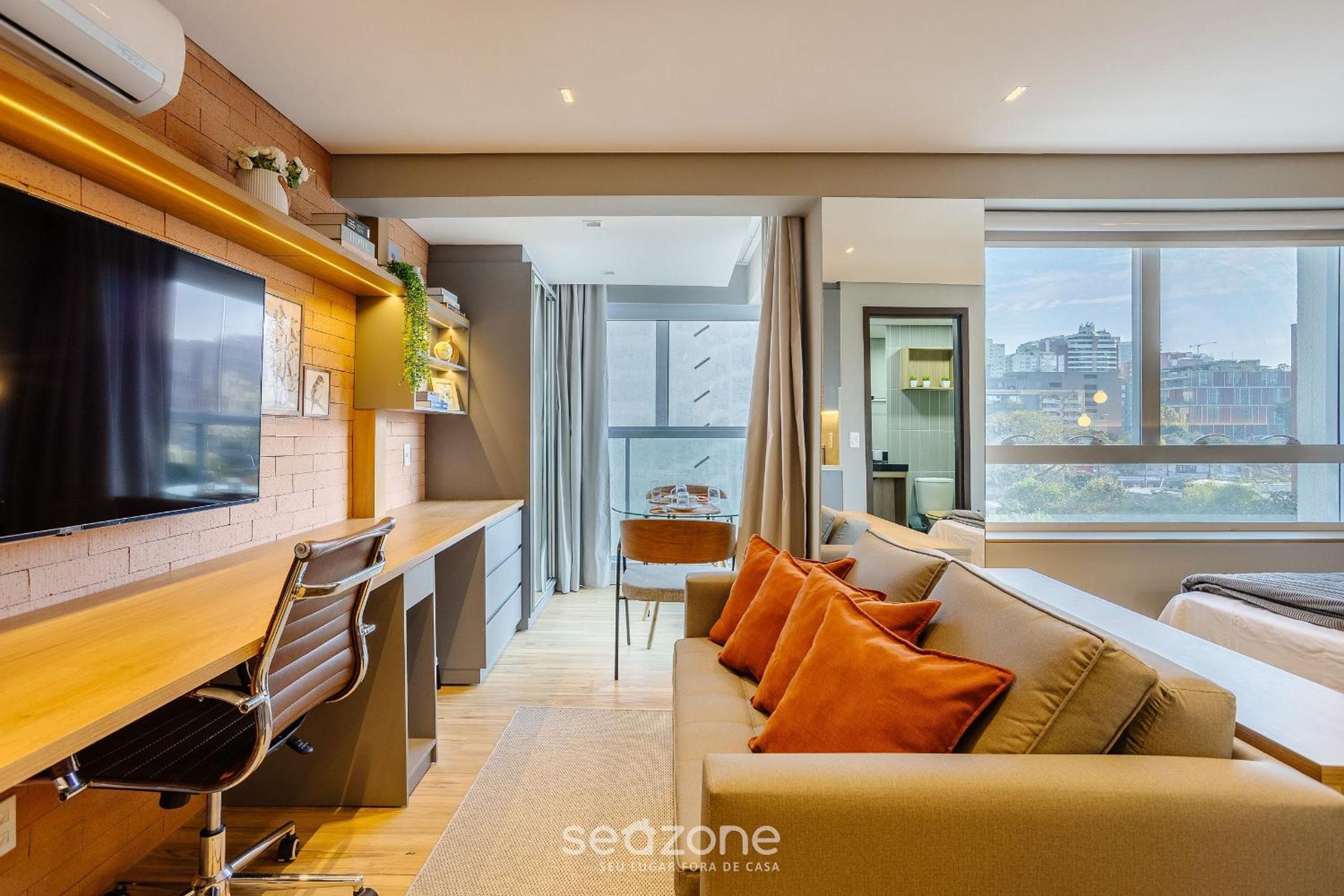 Studio with balcony in Pinheiros-SP FDK0074