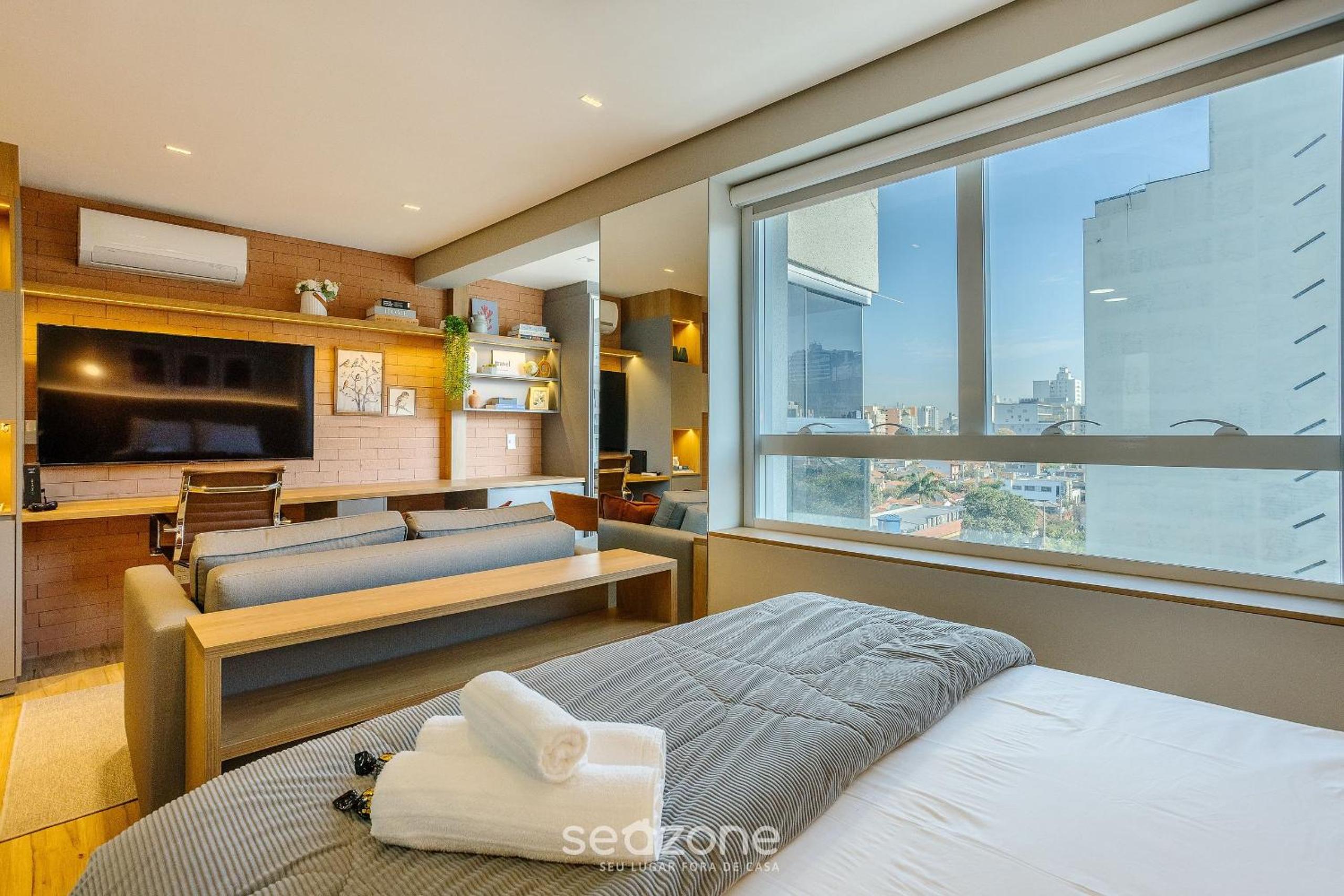 Studio with balcony in Pinheiros-SP FDK0074
