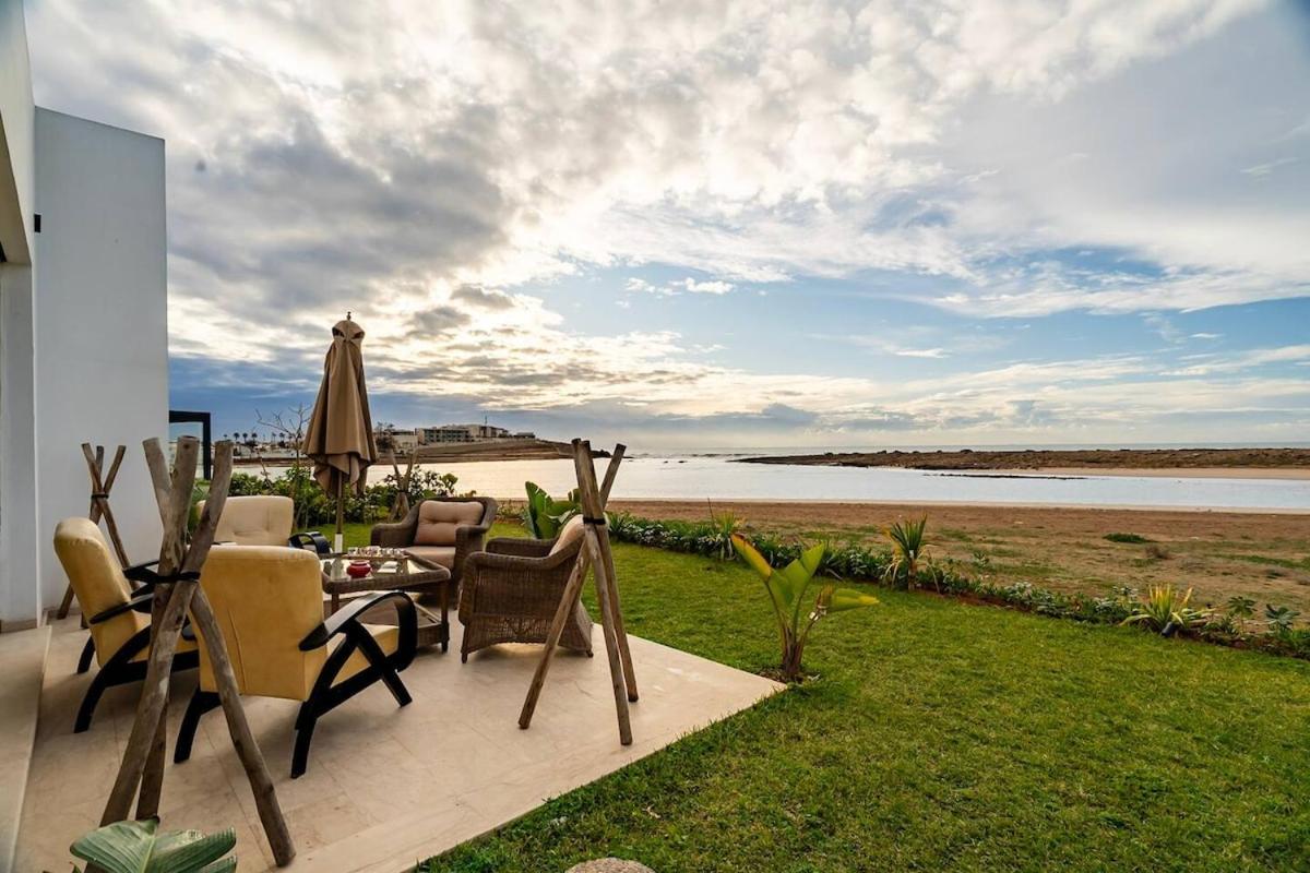 Luxury Oceanfront 3BR Villa in Rabat, Plage Val d Or - Private Beach access & Spa