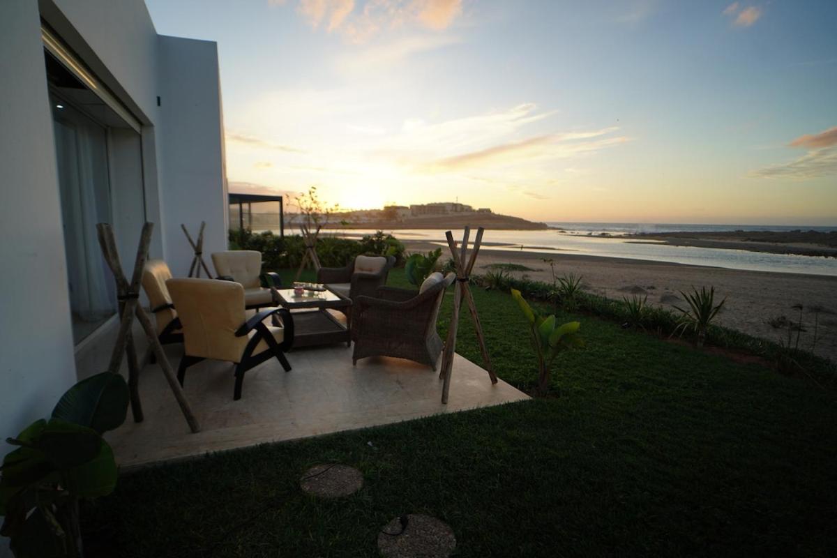 Luxury Oceanfront 3BR Villa in Rabat, Plage Val d Or - Private Beach access & Spa