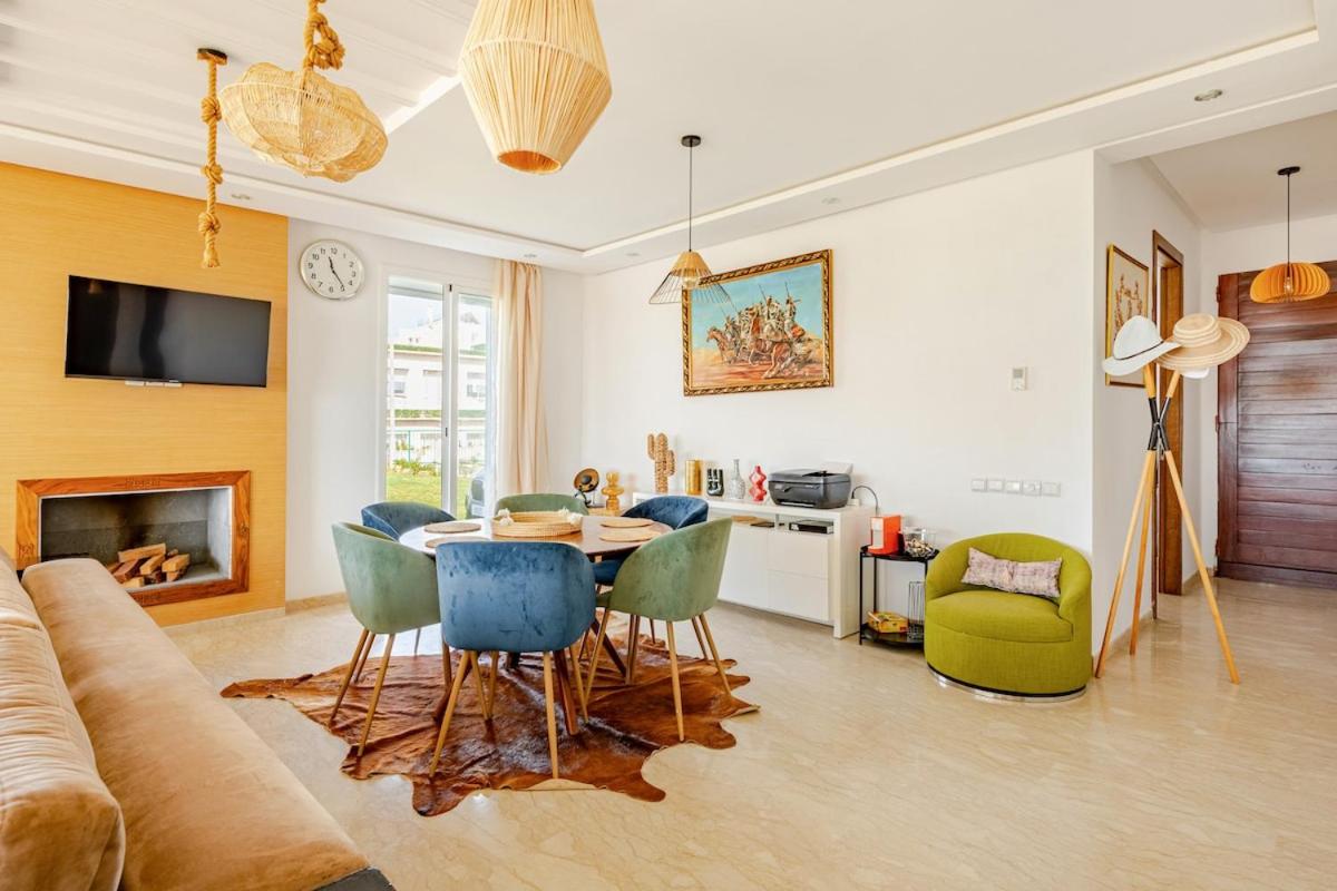 Luxury Oceanfront 3BR Villa in Rabat, Plage Val d Or - Private Beach access & Spa