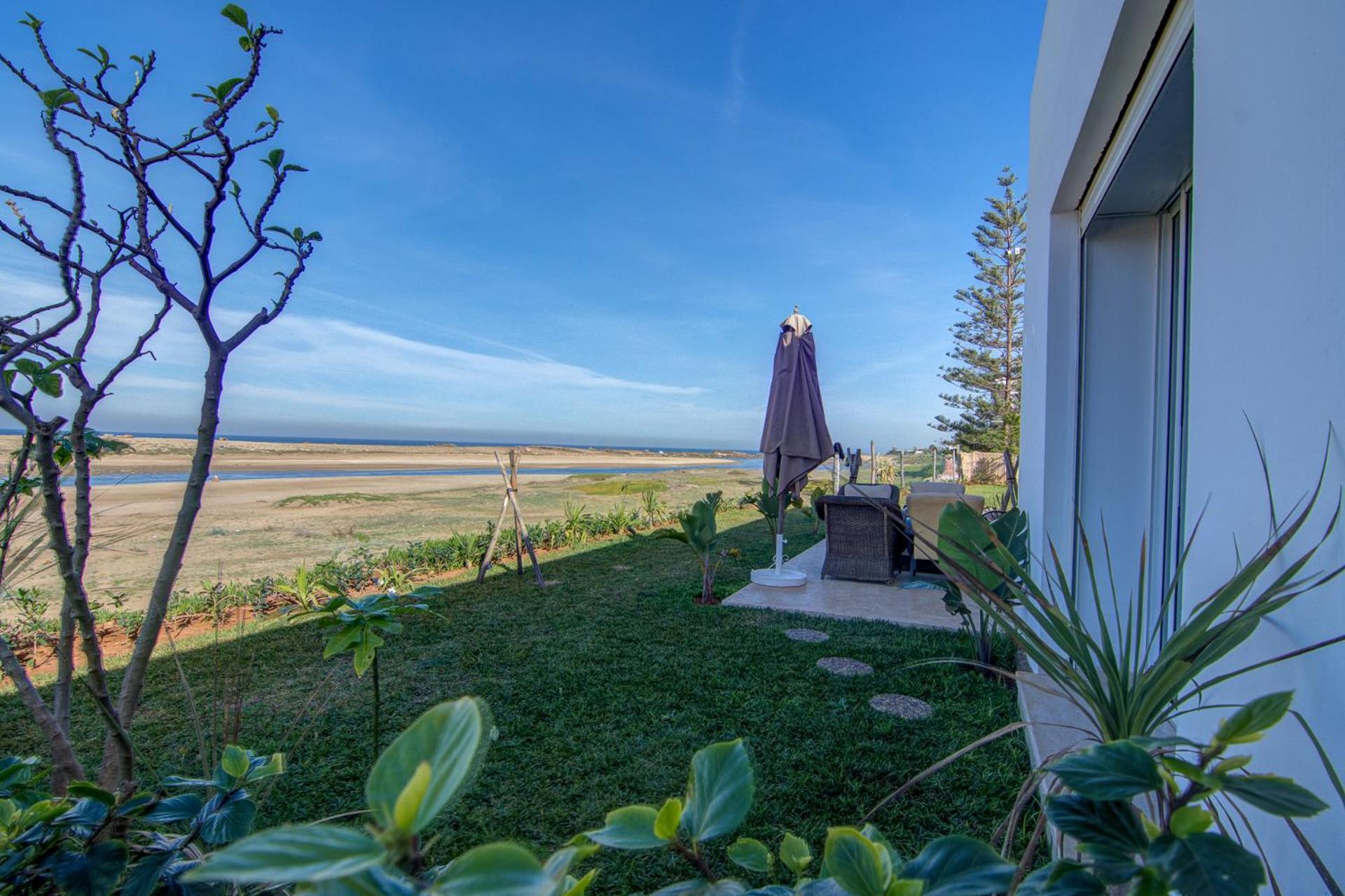 Luxury Oceanfront 3BR Villa in Rabat, Plage Val d Or - Private Beach access & Spa
