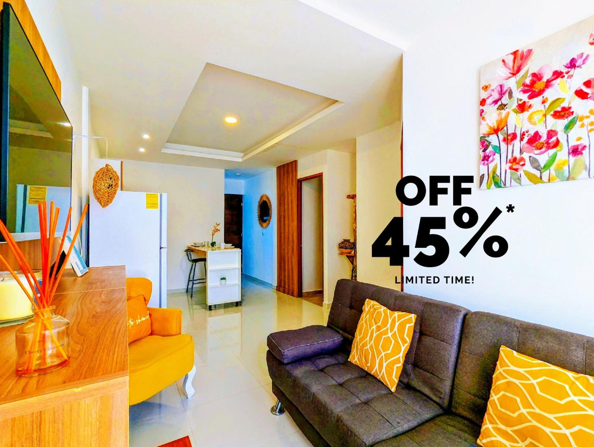 Romantic Escape 1 Bedroom 500m from Beach King Bed Pool Gym Fast WiFi 404