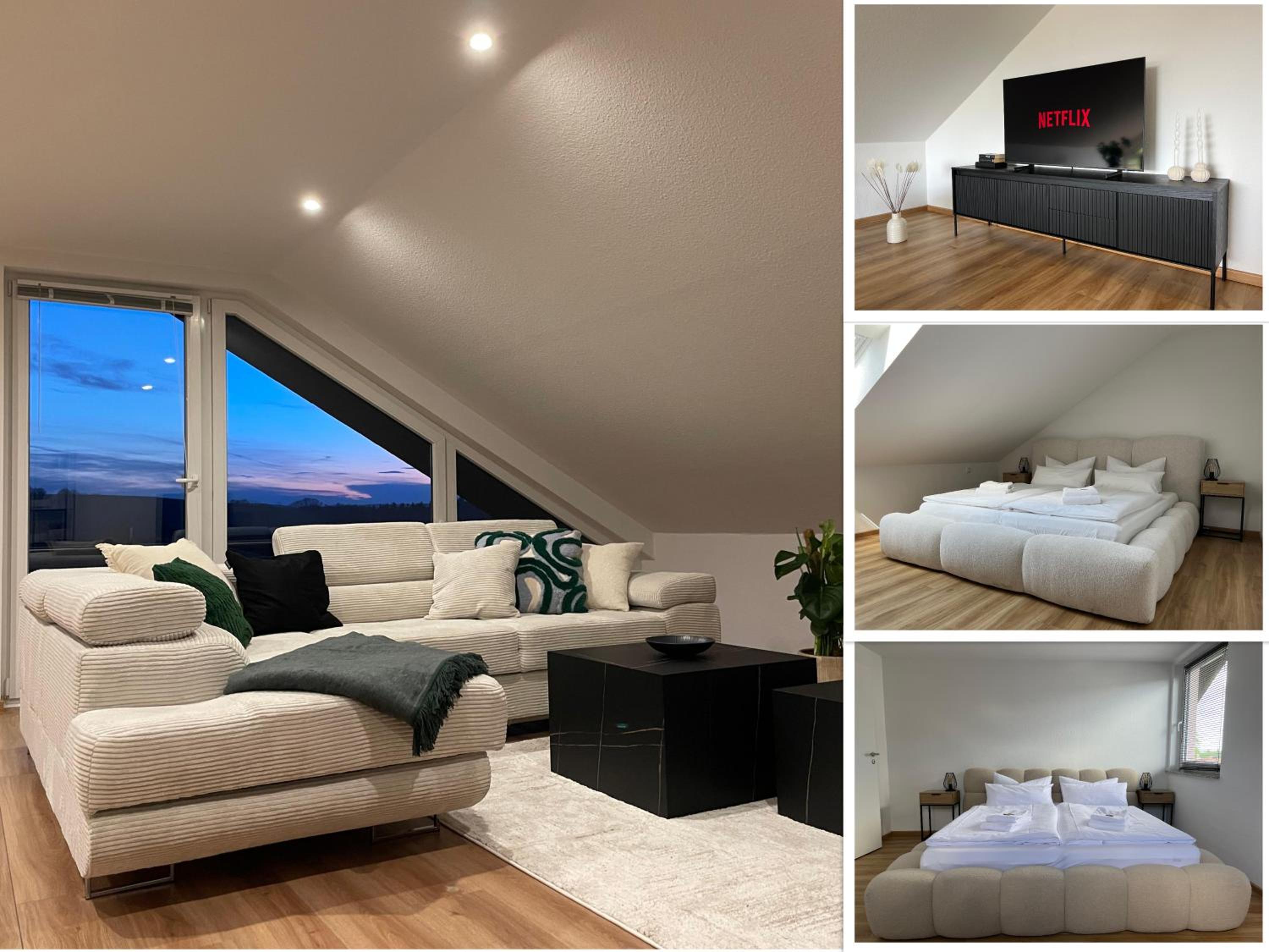 MaMa-Apartments - Netflix, Balkon, Arbeitsplatz, WIFI, Waschmaschine, familienfreundlich, kostenloser Parkplatz - 125 qm