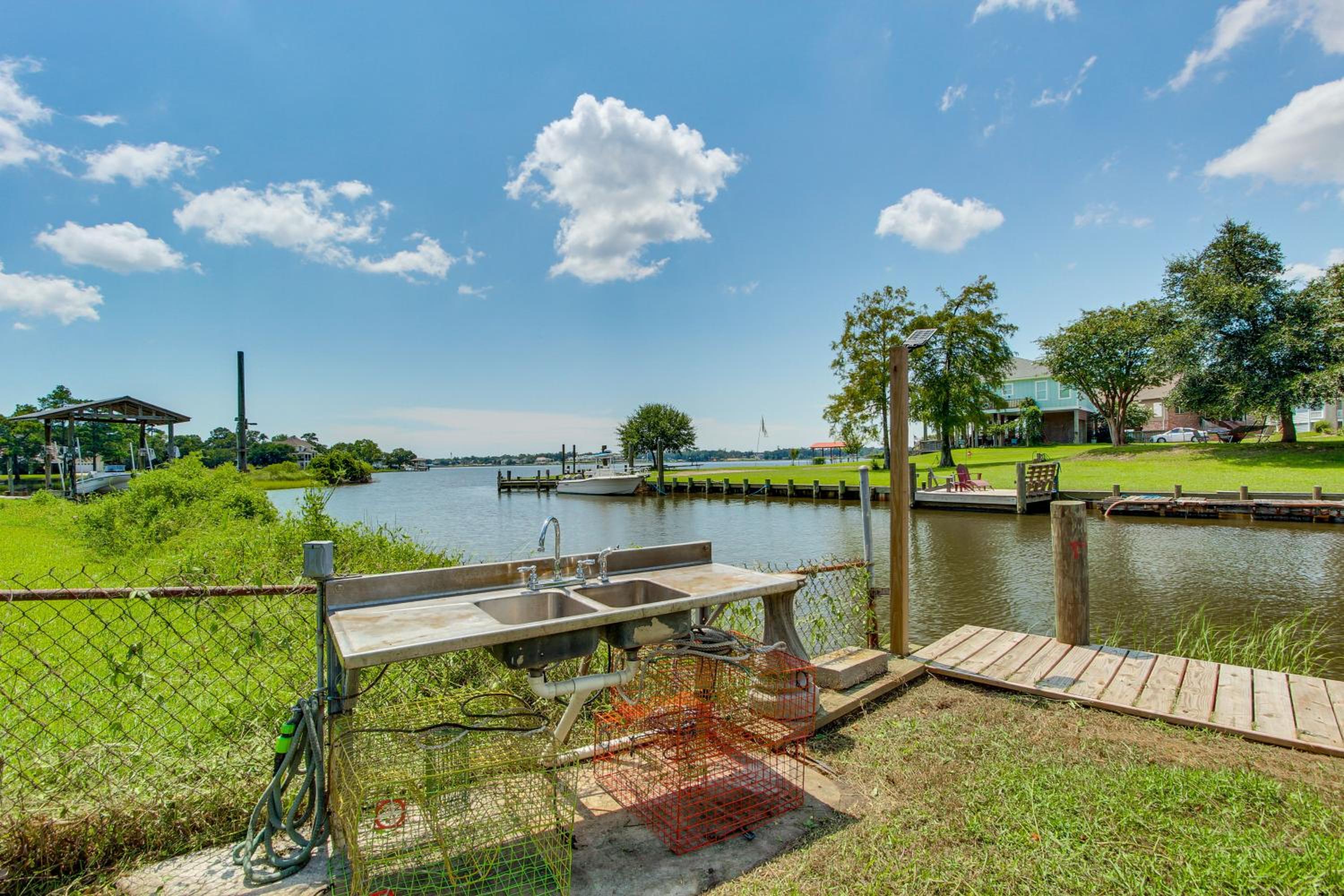 Yard and Dock Waterfront Group Getaway in Biloxi