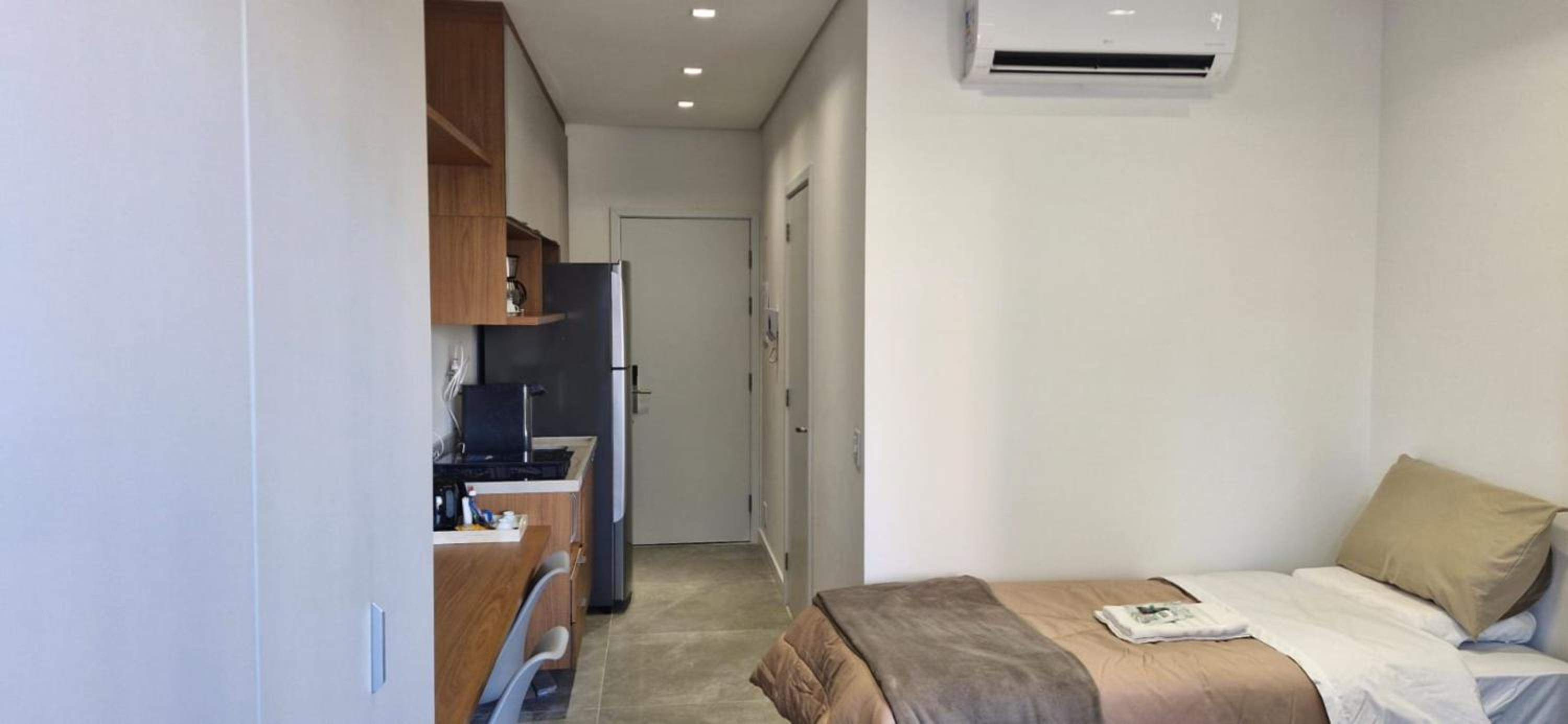 Studio Brooklin 4 min a pé metrô Borba Gato SP facilidade e conforto