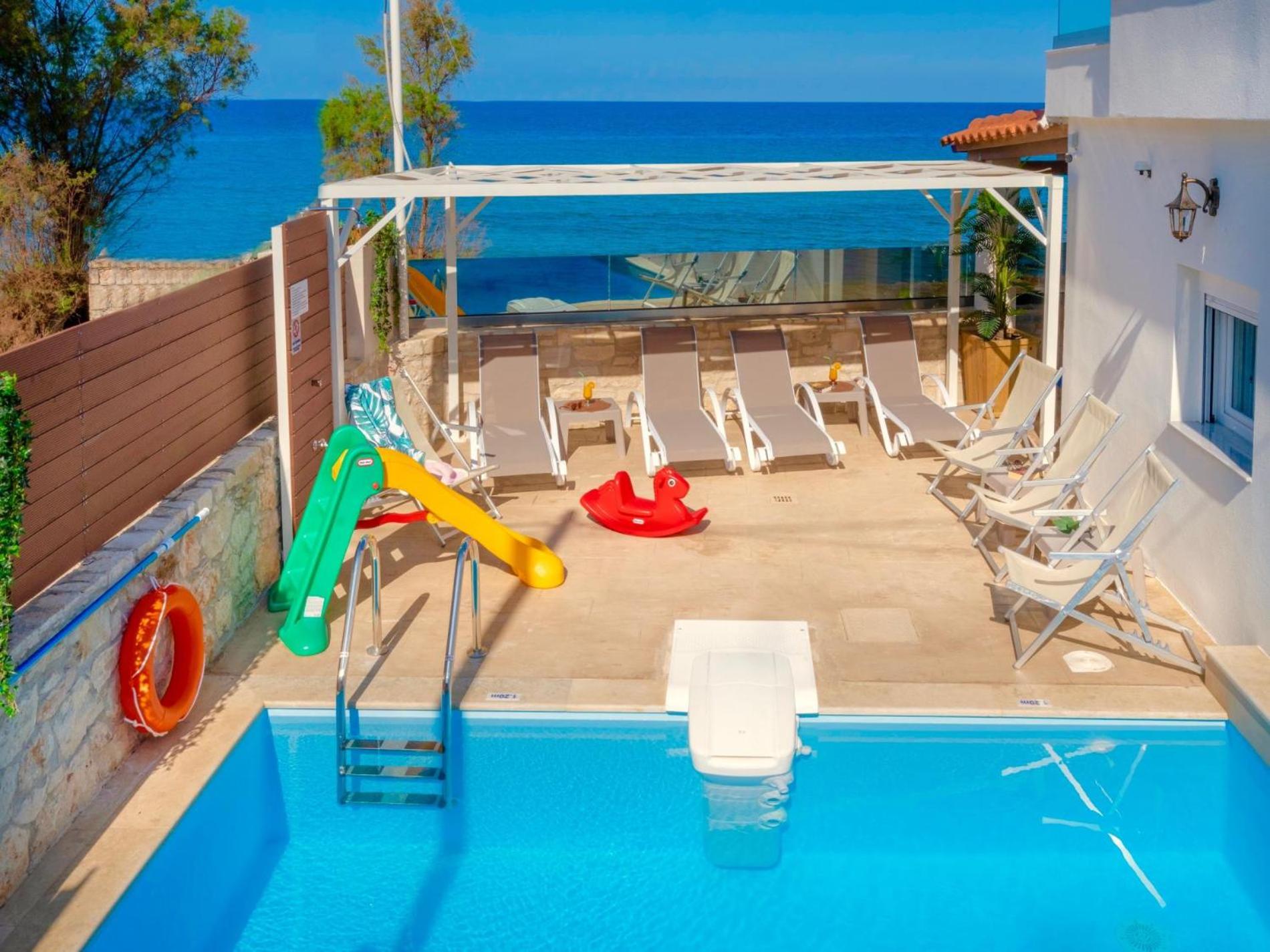 Thalassa Beachfront Villa with private pool