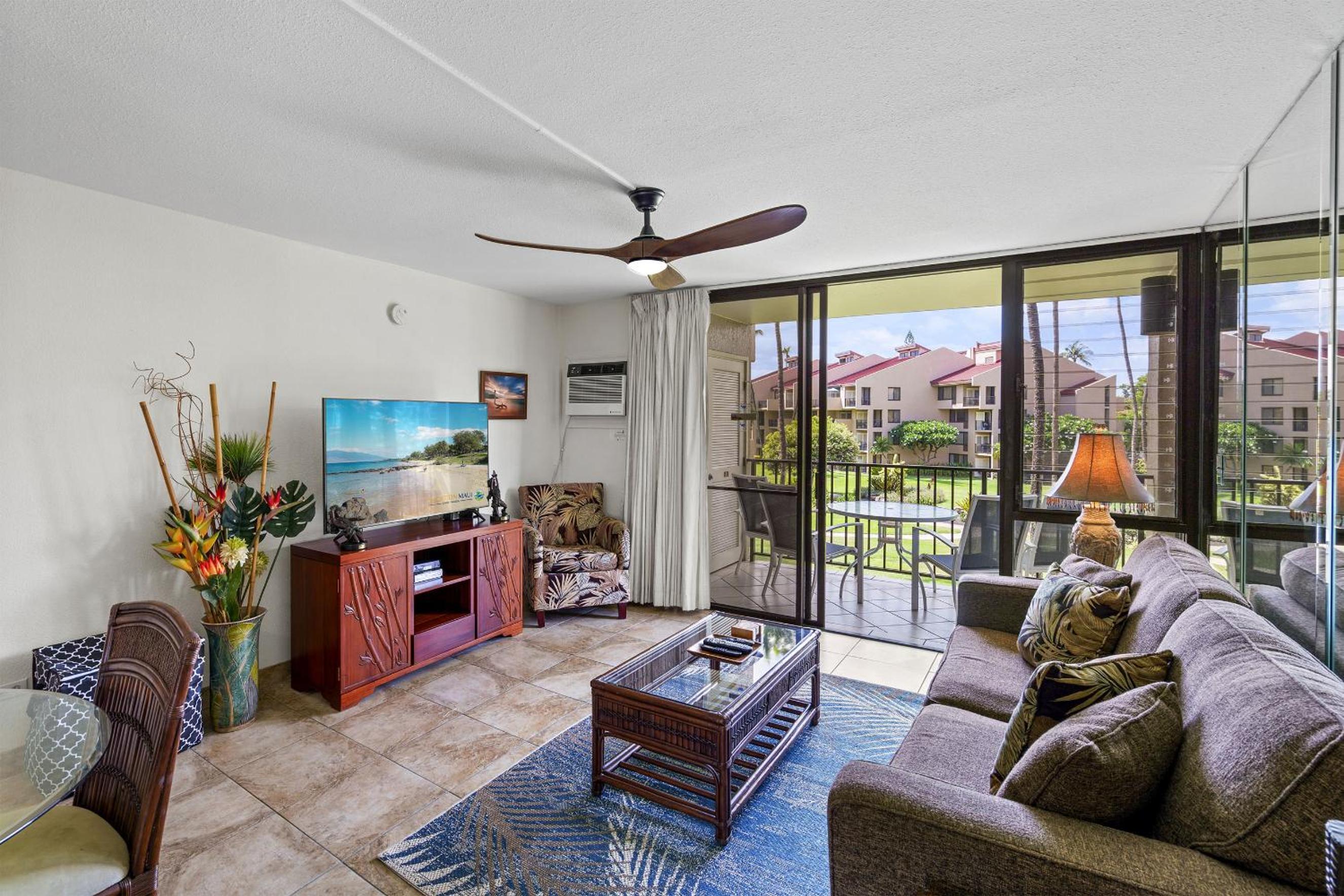 Kamaole Sands 7-206 - Renovated, Courtyard Views, Steps to the Beach, AC