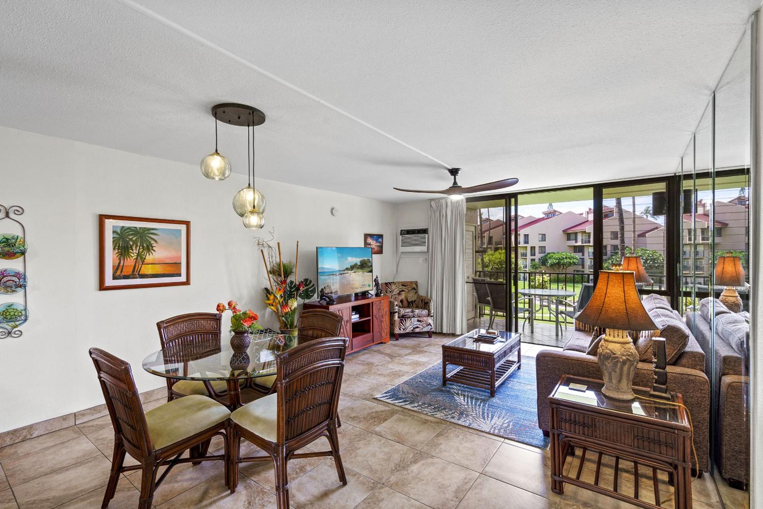 Kamaole Sands 7-206 - Renovated, Courtyard Views, Steps to the Beach, AC
