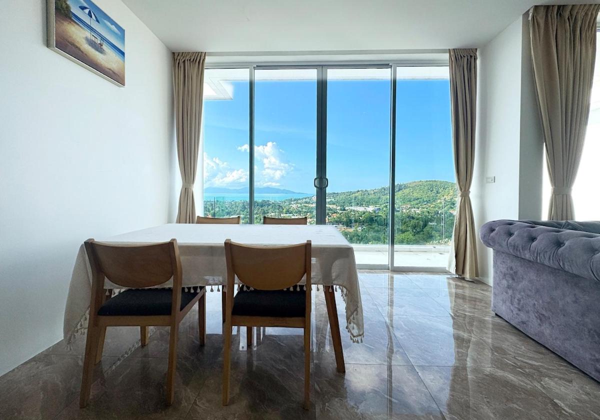 Bobut beach, Koh Samui, Thailand, half mountain sea view, four-bedroom, four-bathroom villa B