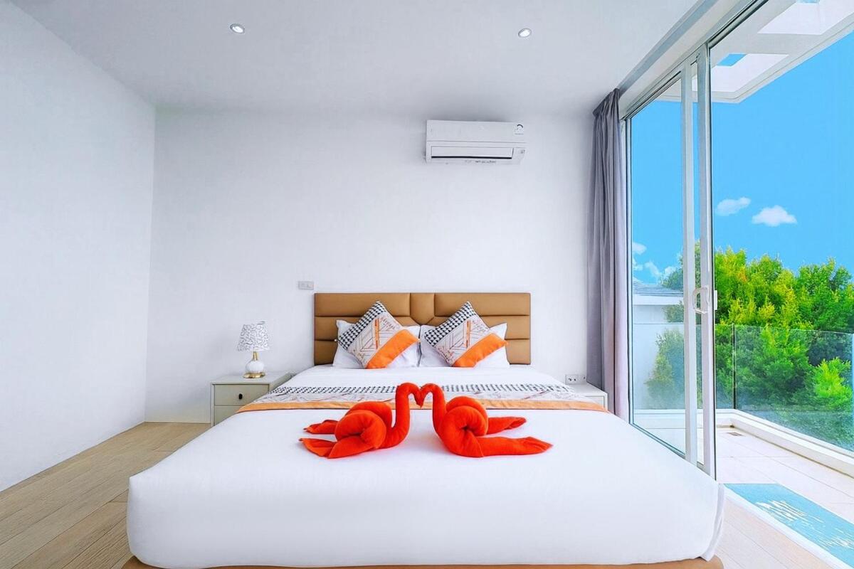 Bobut beach, Koh Samui, Thailand, half mountain sea view, four-bedroom, four-bathroom villa B