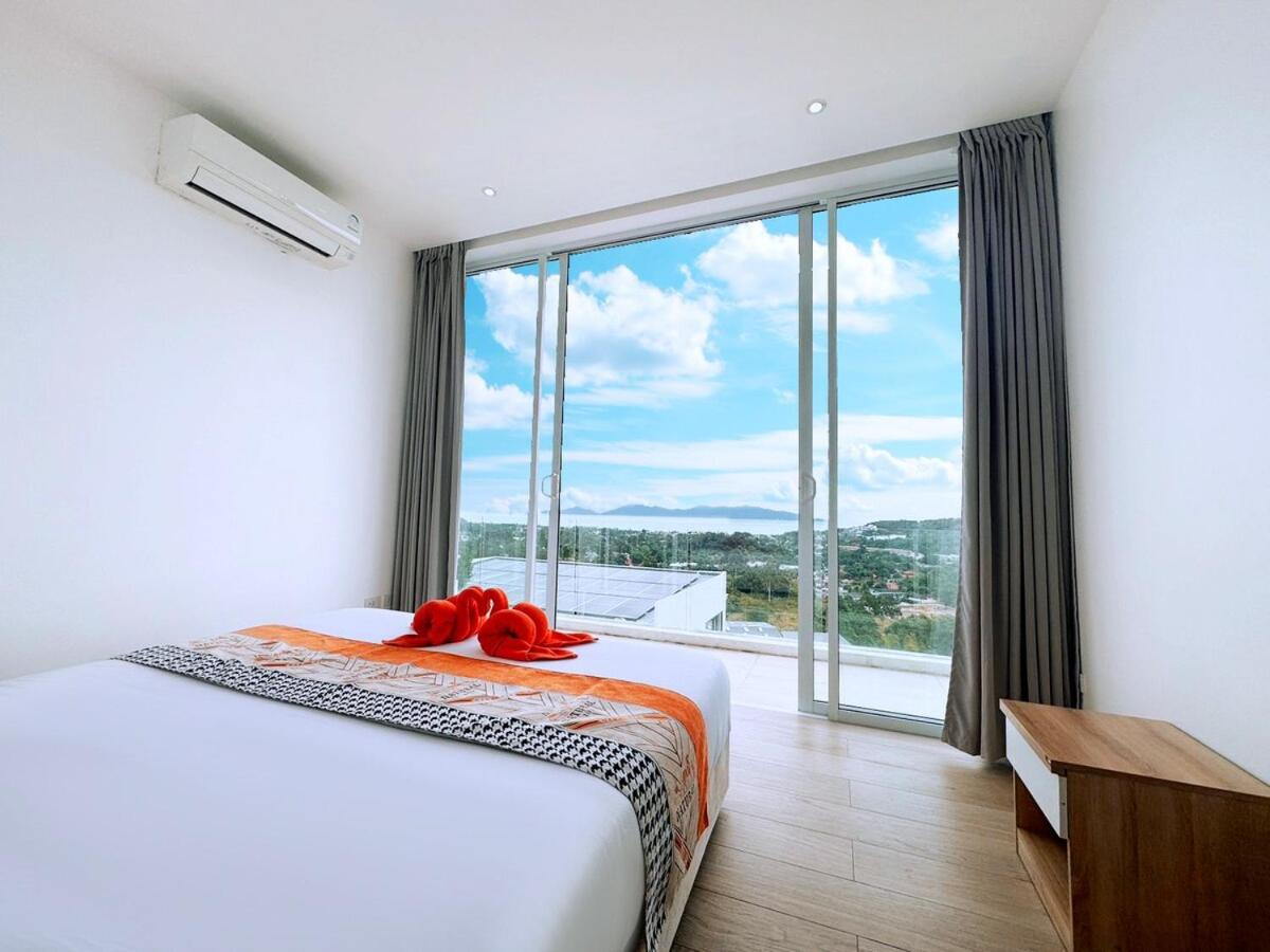 Bobut beach, Koh Samui, Thailand, half mountain sea view, four-bedroom, four-bathroom villa B