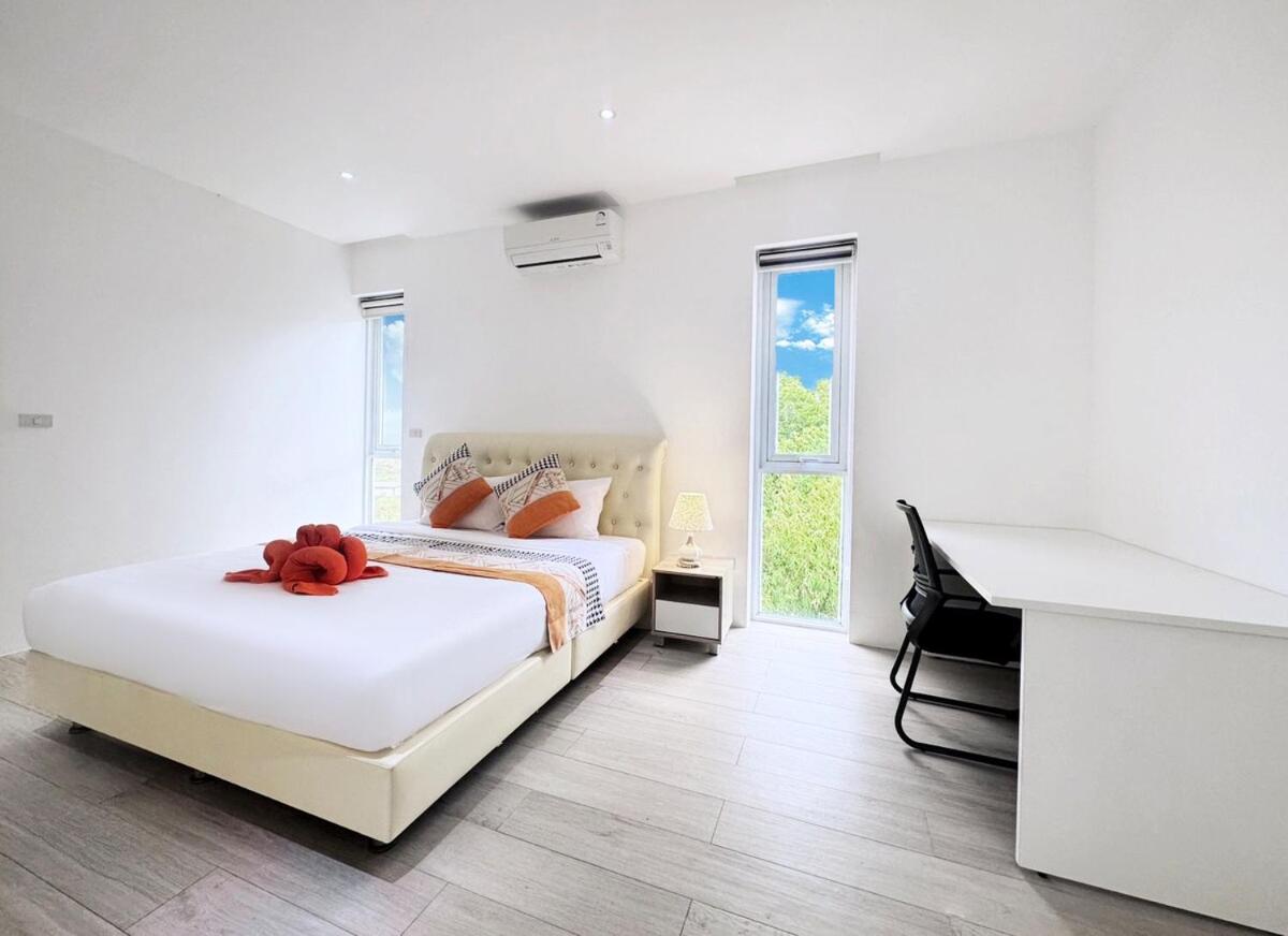 Bobut beach, Koh Samui, Thailand, half mountain sea view, four-bedroom, four-bathroom villa B