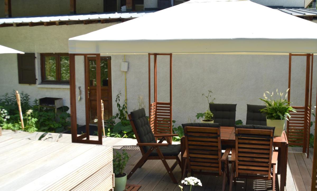 outdoor BBQ area