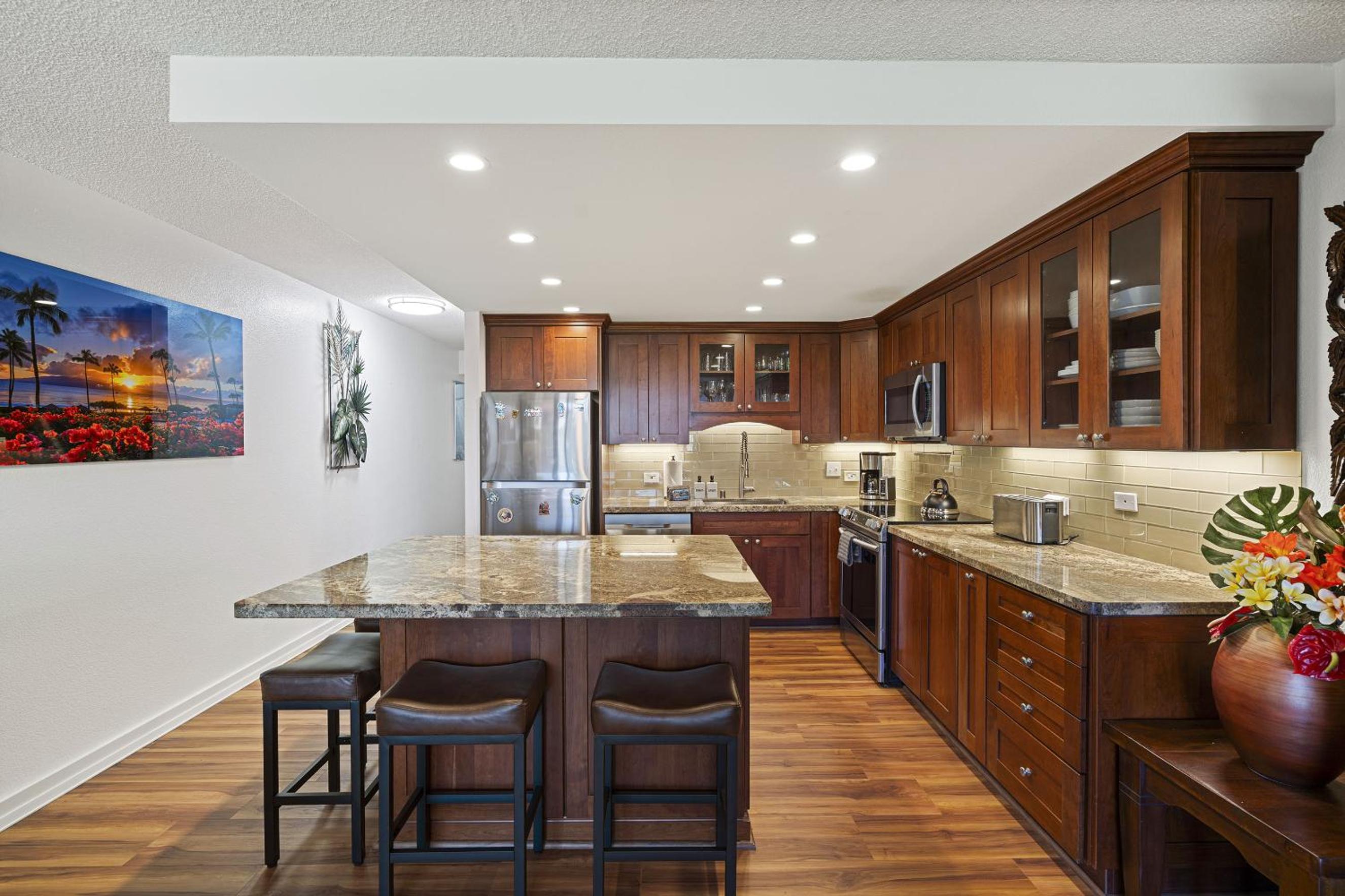 Kamaole Sands 7-308 - Fully Renovated in 2025, Whisper-Quiet AC, Premium Comfort