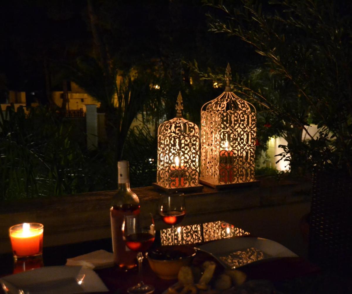 outdoor BBQ area