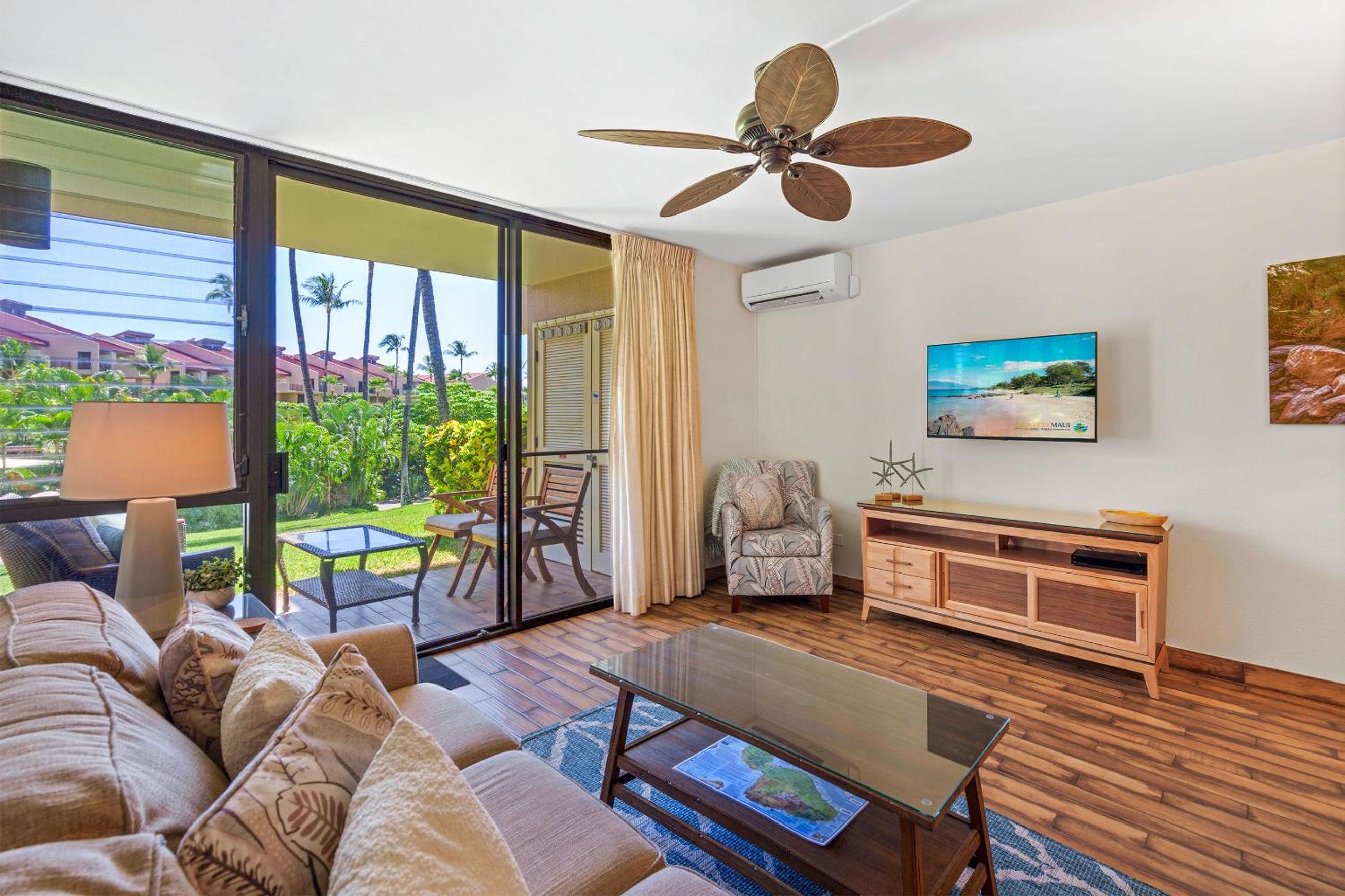 Discover Kamaole Sands 3-101 - Premium Ground Floor Renovation, Split AC, Wi-Fi