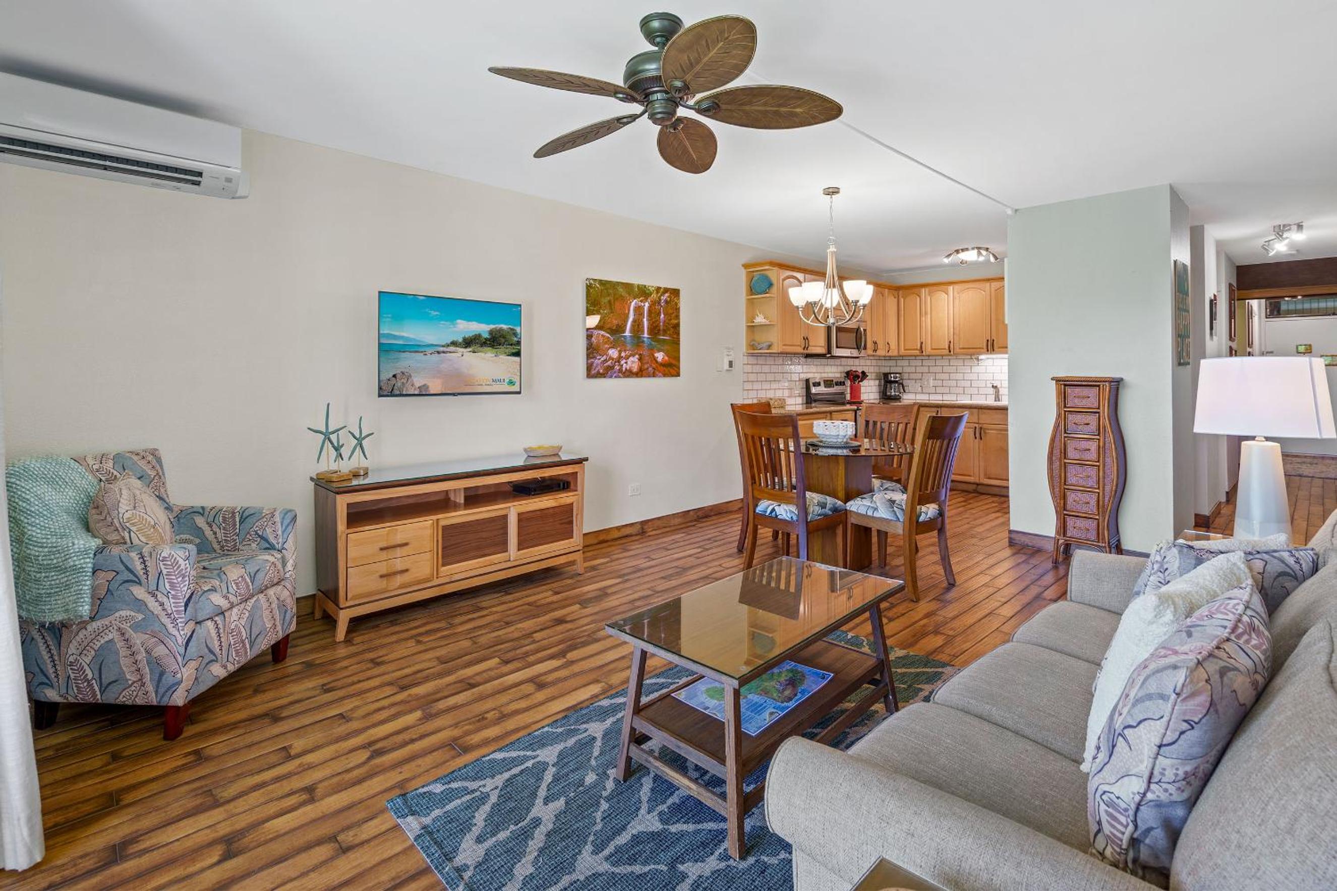 Discover Kamaole Sands 3-101 - Premium Ground Floor Renovation, Split AC, Wi-Fi