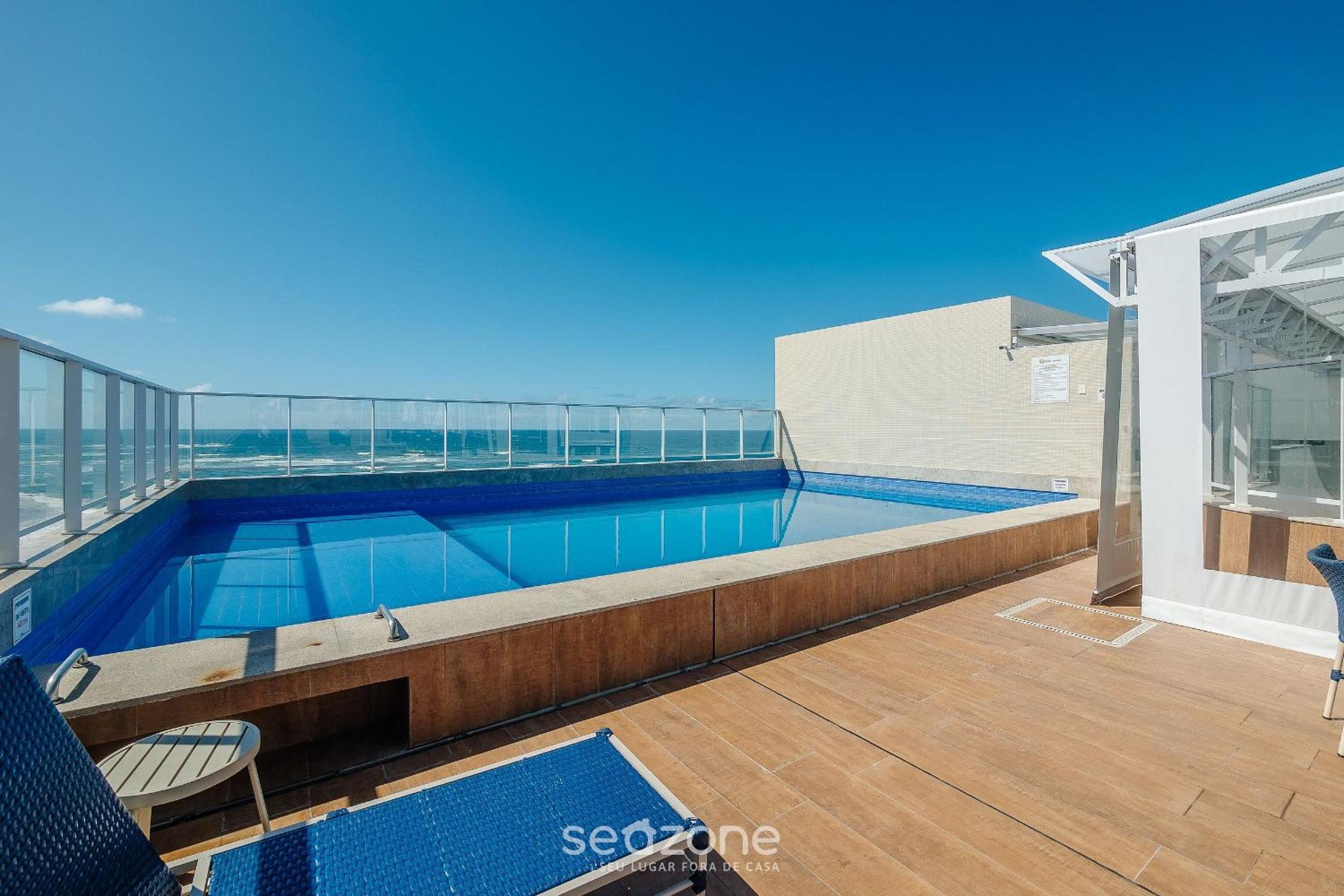 Condo. w/ Pool and Gym 70 m from the Beach - SMA