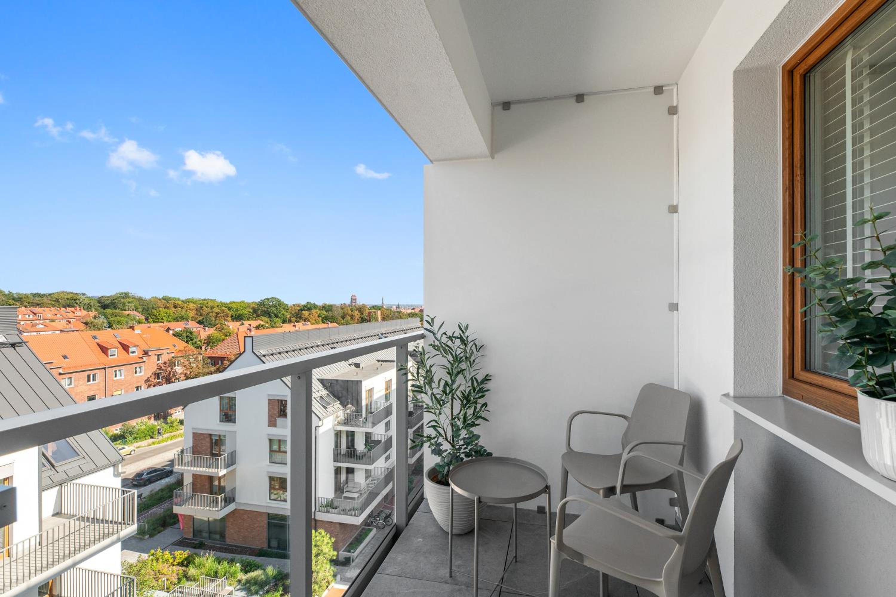 Perspektywa Apartment with balcony by Lion Apartments