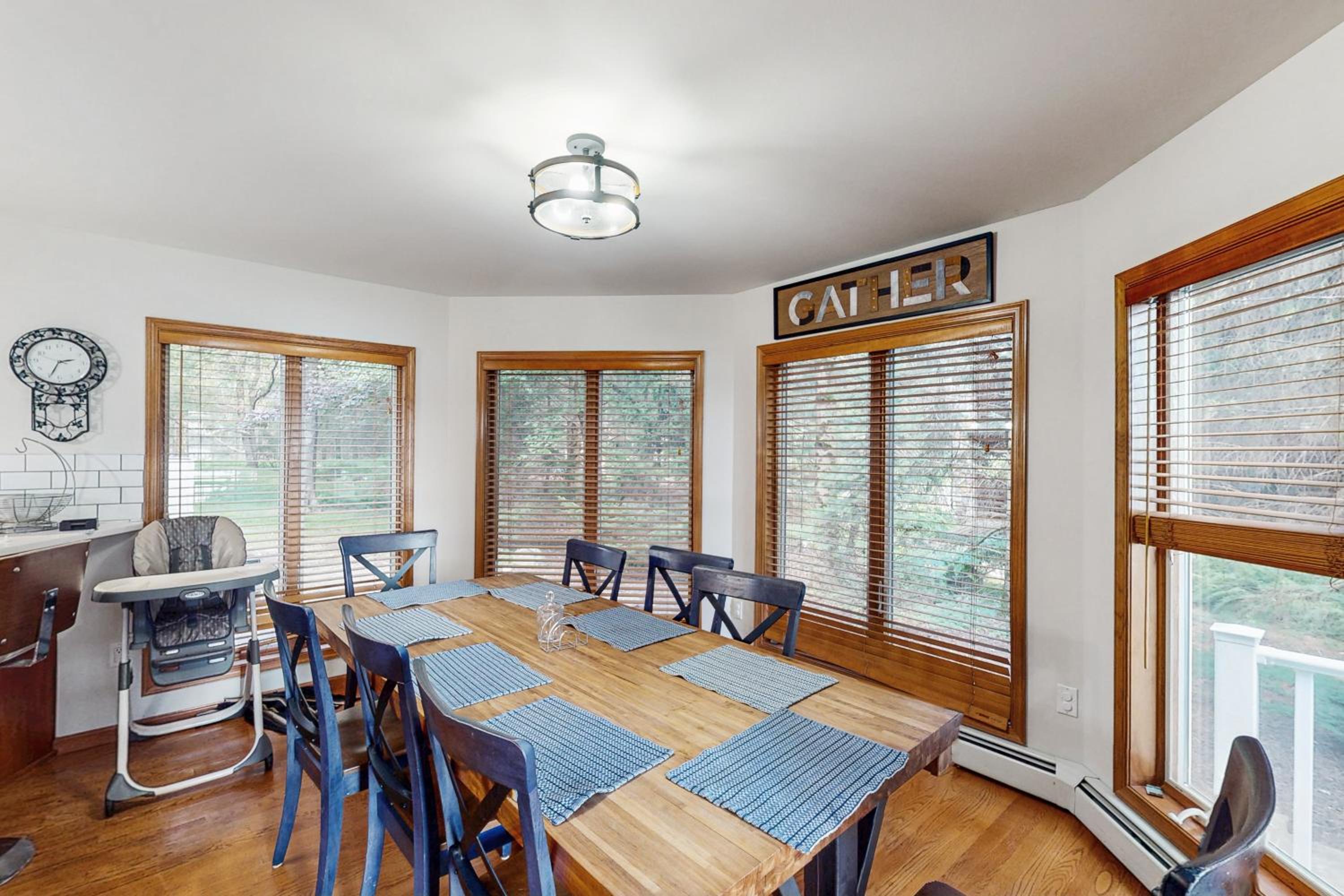 Beach and Dock! Group-Friendly Albrightsville Gem