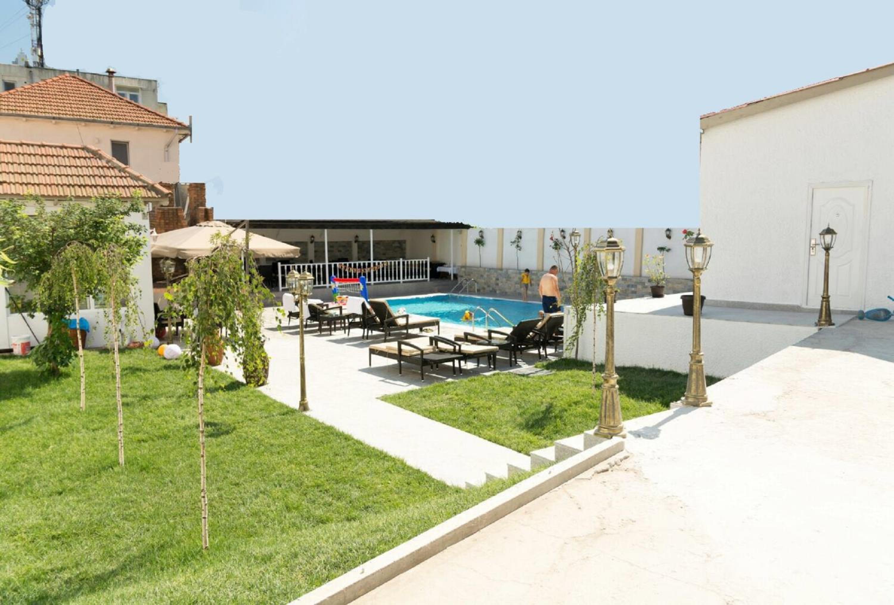 outdoor BBQ area