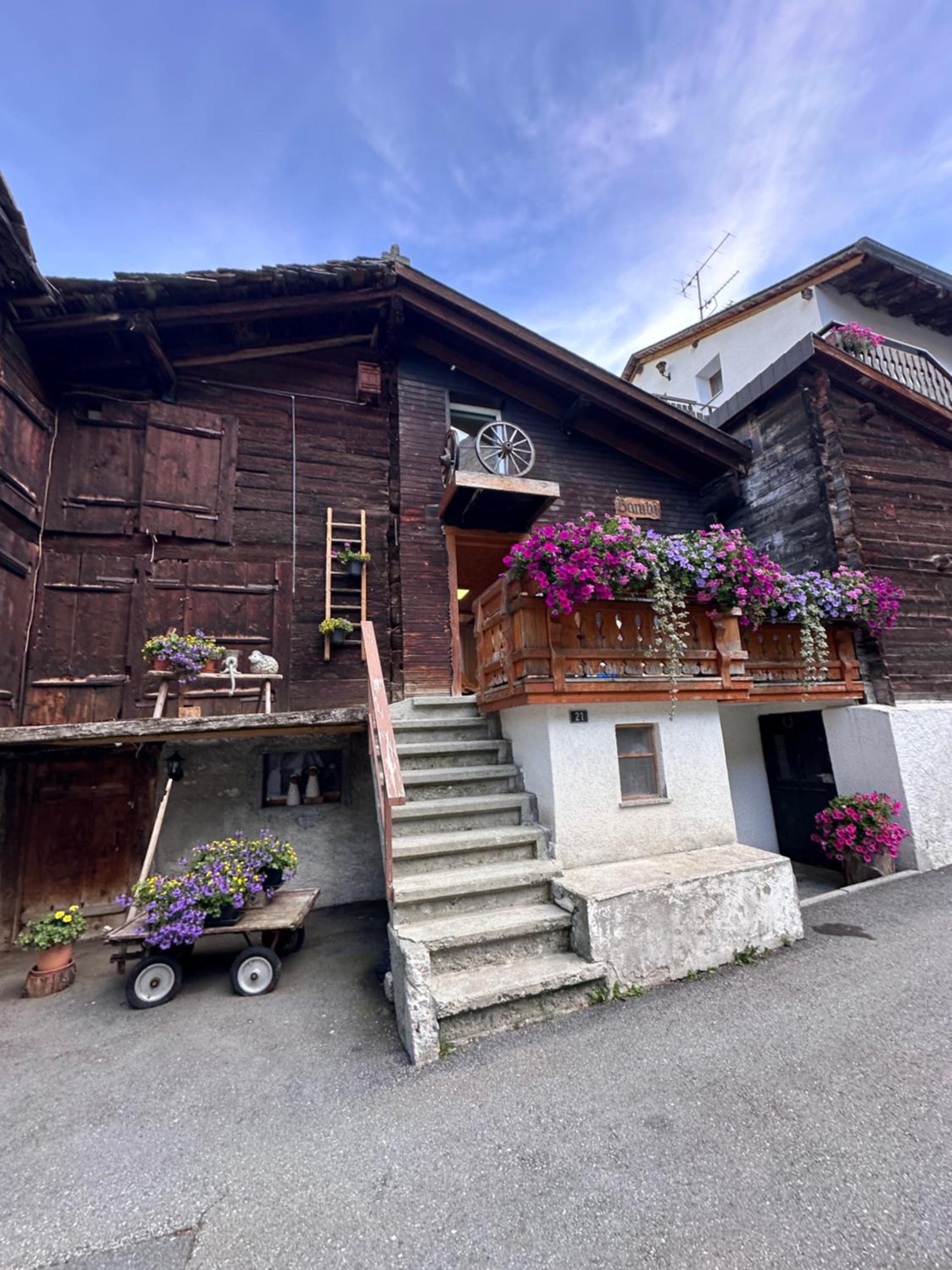 Bergsicht, SKi, 5 min Seilbahn, nahe Saas-Fee