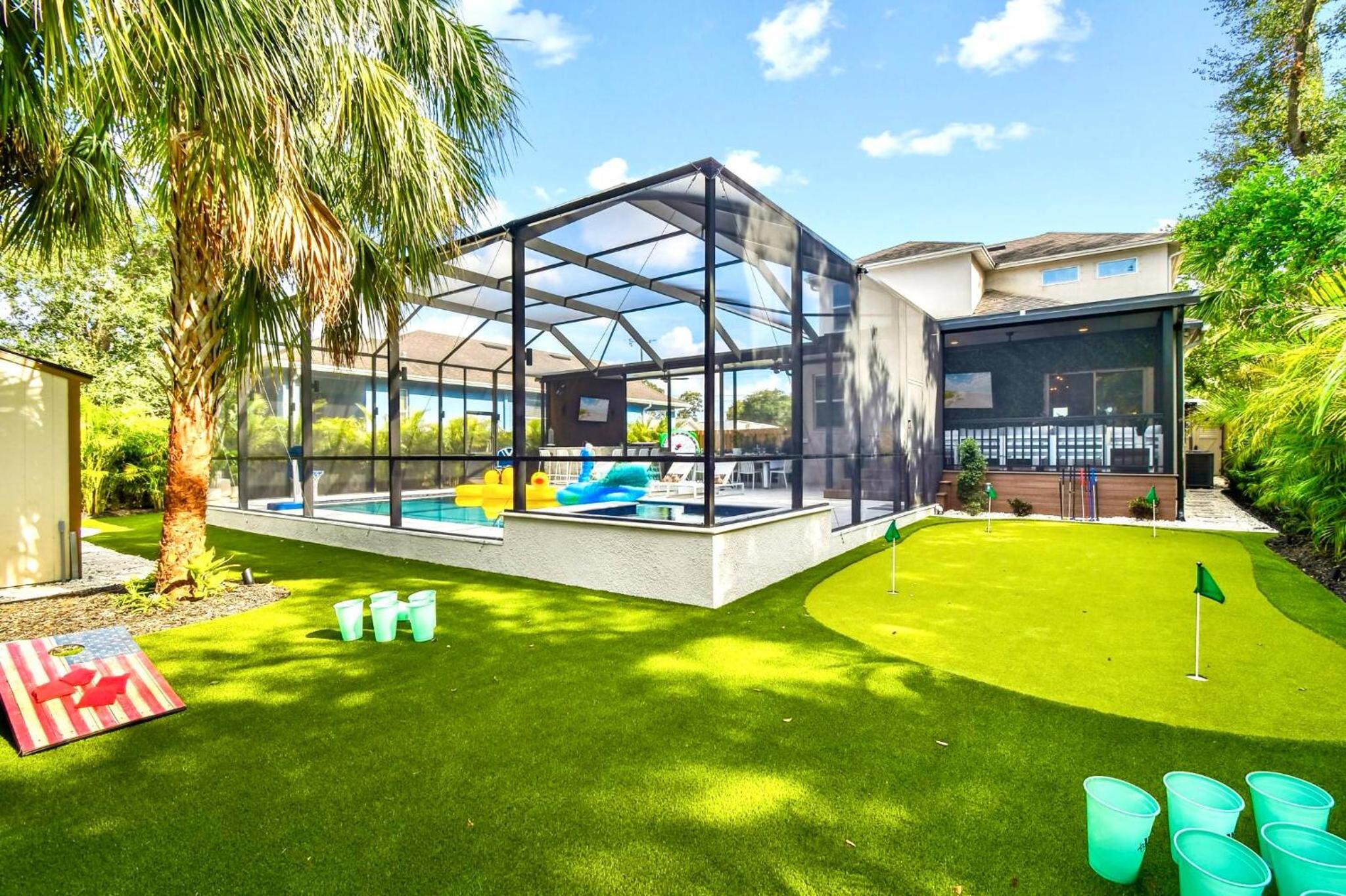 Tampa Family Fun Pool Spa Grill Mini Golf & Games