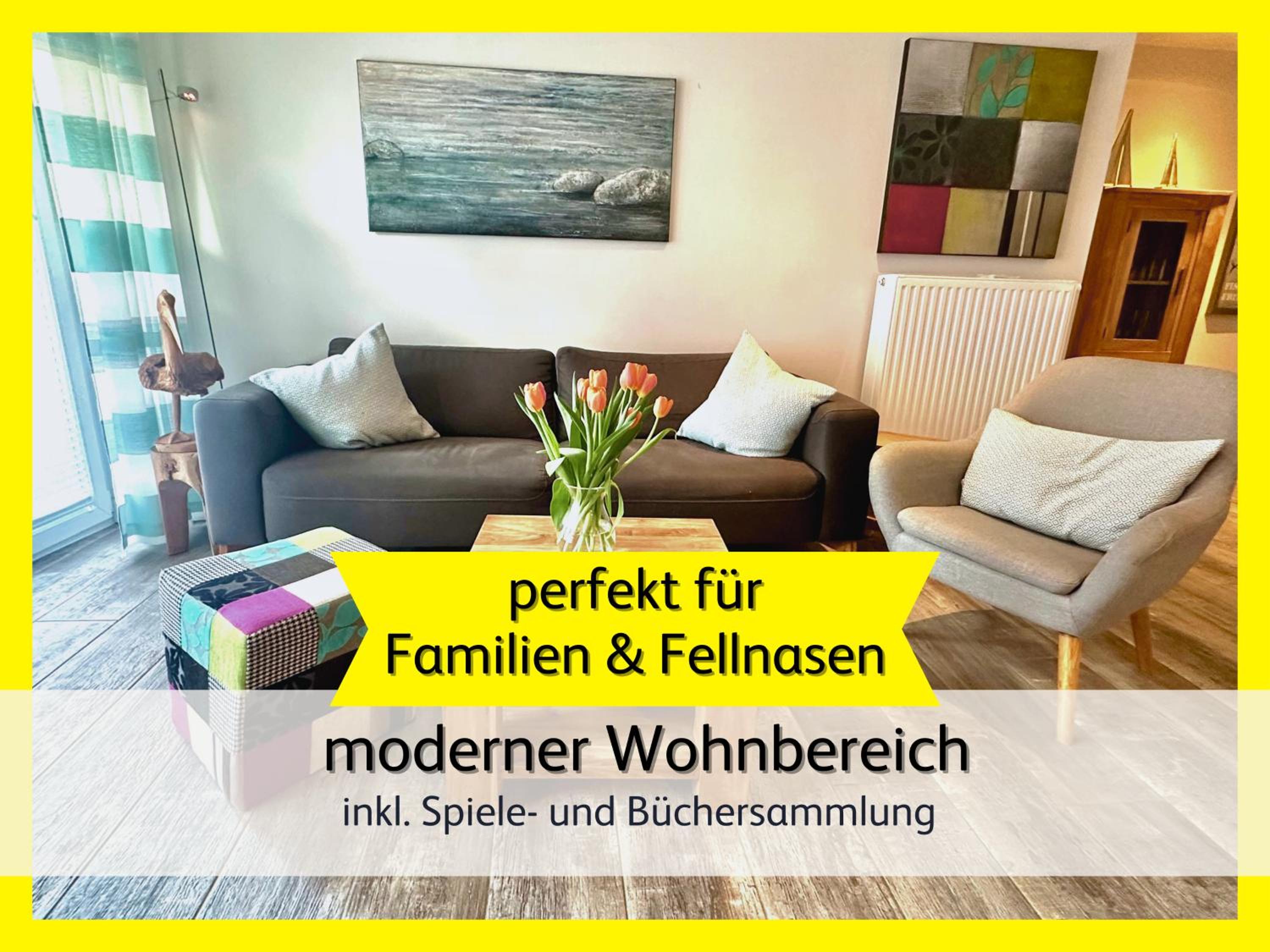 strandnahe Familien-Oase mit Hund