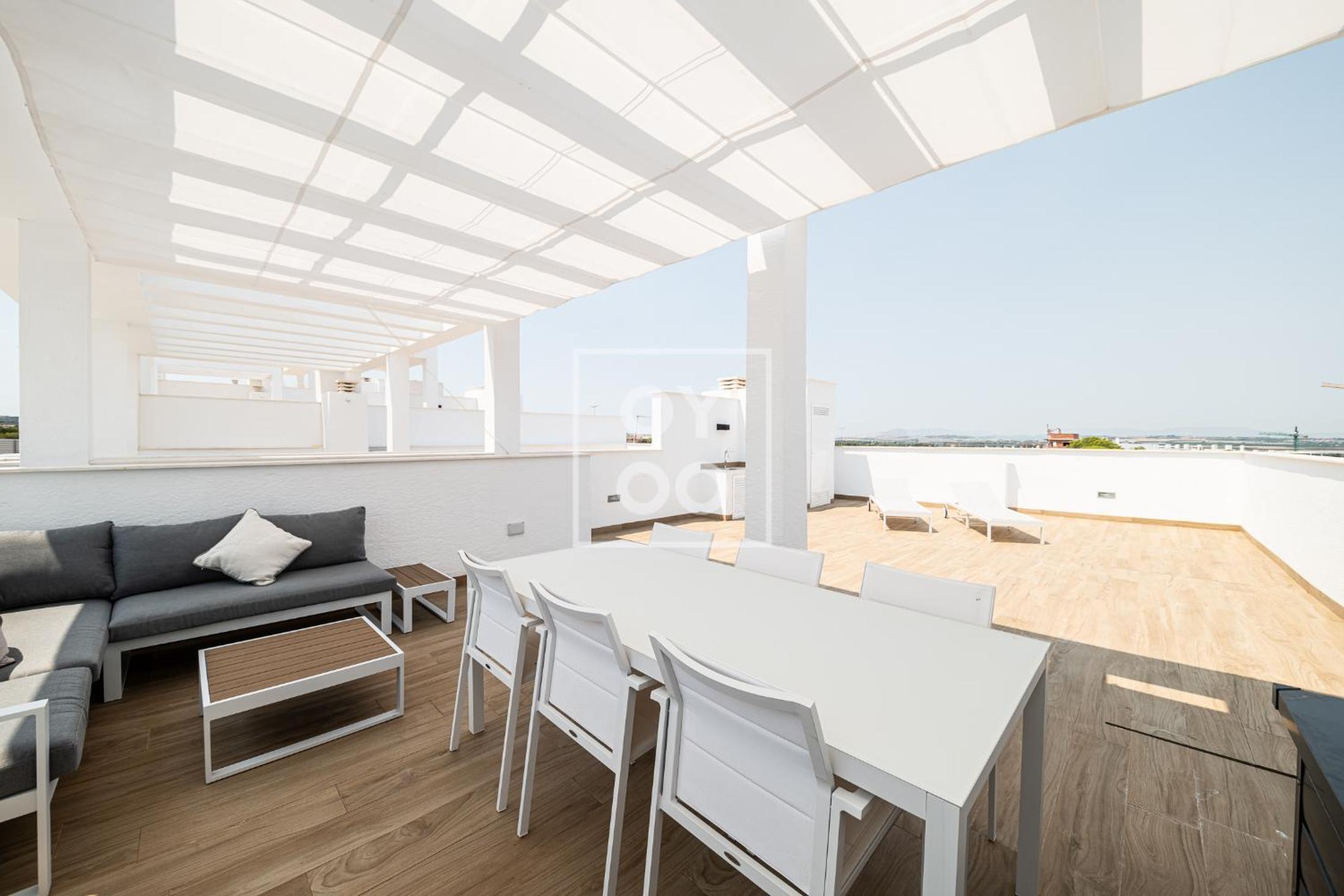 Nalia Horizon Penthouse, Outdoor living with solarium, BBQ, pool, hot tub - by OYOOSTAYS