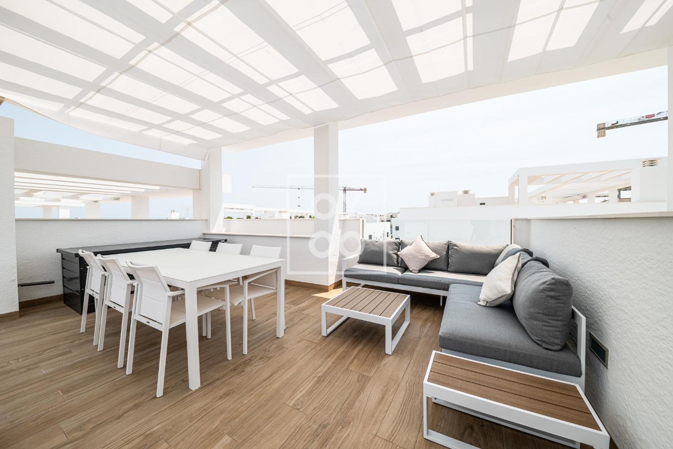 Nalia Horizon Penthouse, Outdoor living with solarium, BBQ, pool, hot tub - by OYOOSTAYS