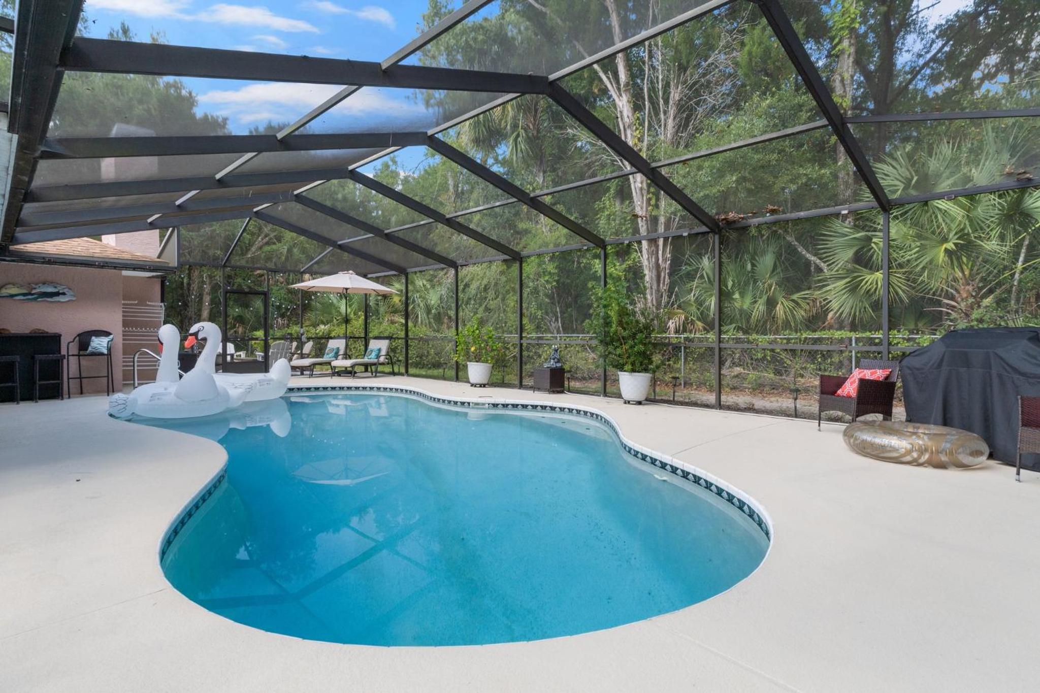 Minutes to boat ramps and beach and private pool!