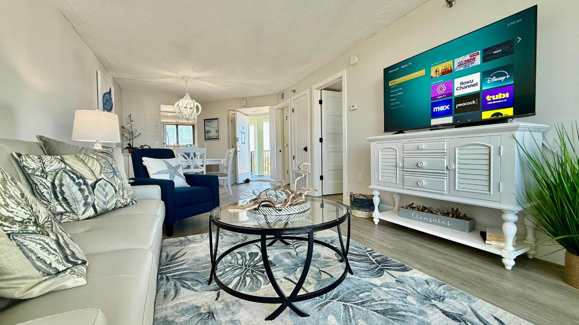 Top-floor ocean view condo with a private balcony and beachfront pool