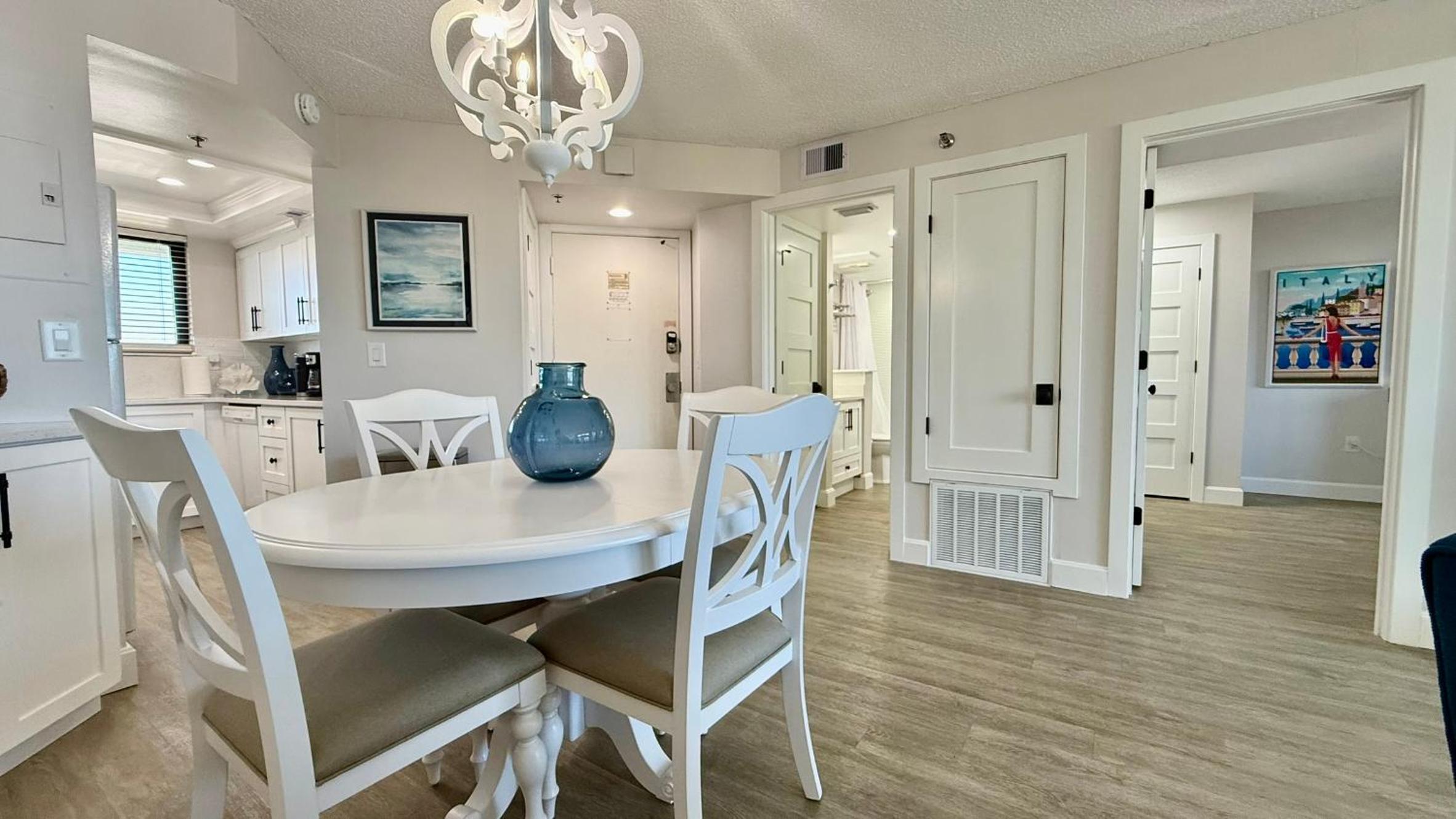 Top-floor ocean view condo with a private balcony and beachfront pool