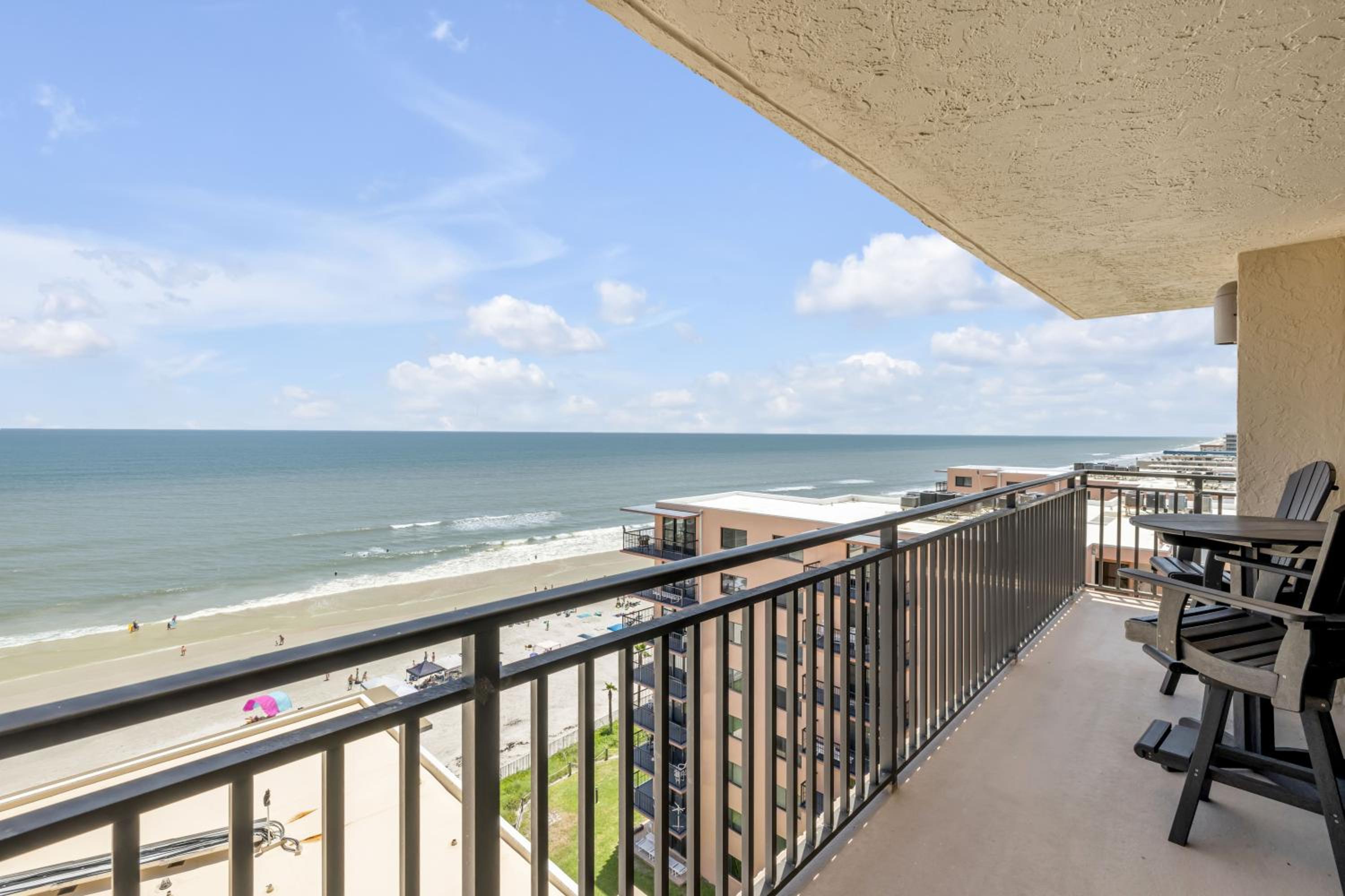 New dog-friendly Listing! Updated direct oceanfront with spacious balcony and heated pool